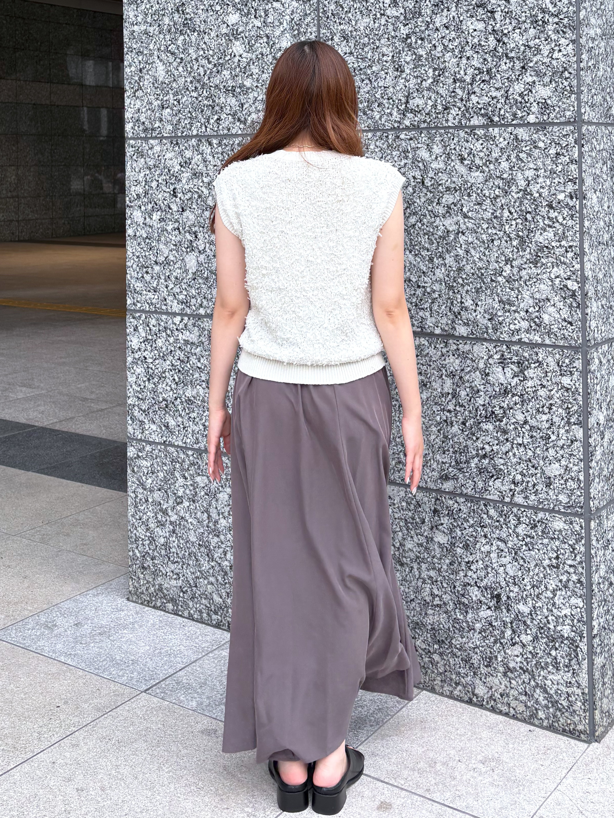 Risaさんの「OPAQUE.CLIP｜ラメテープヤーンニット【洗濯機OK】」を使ったコーディネート
