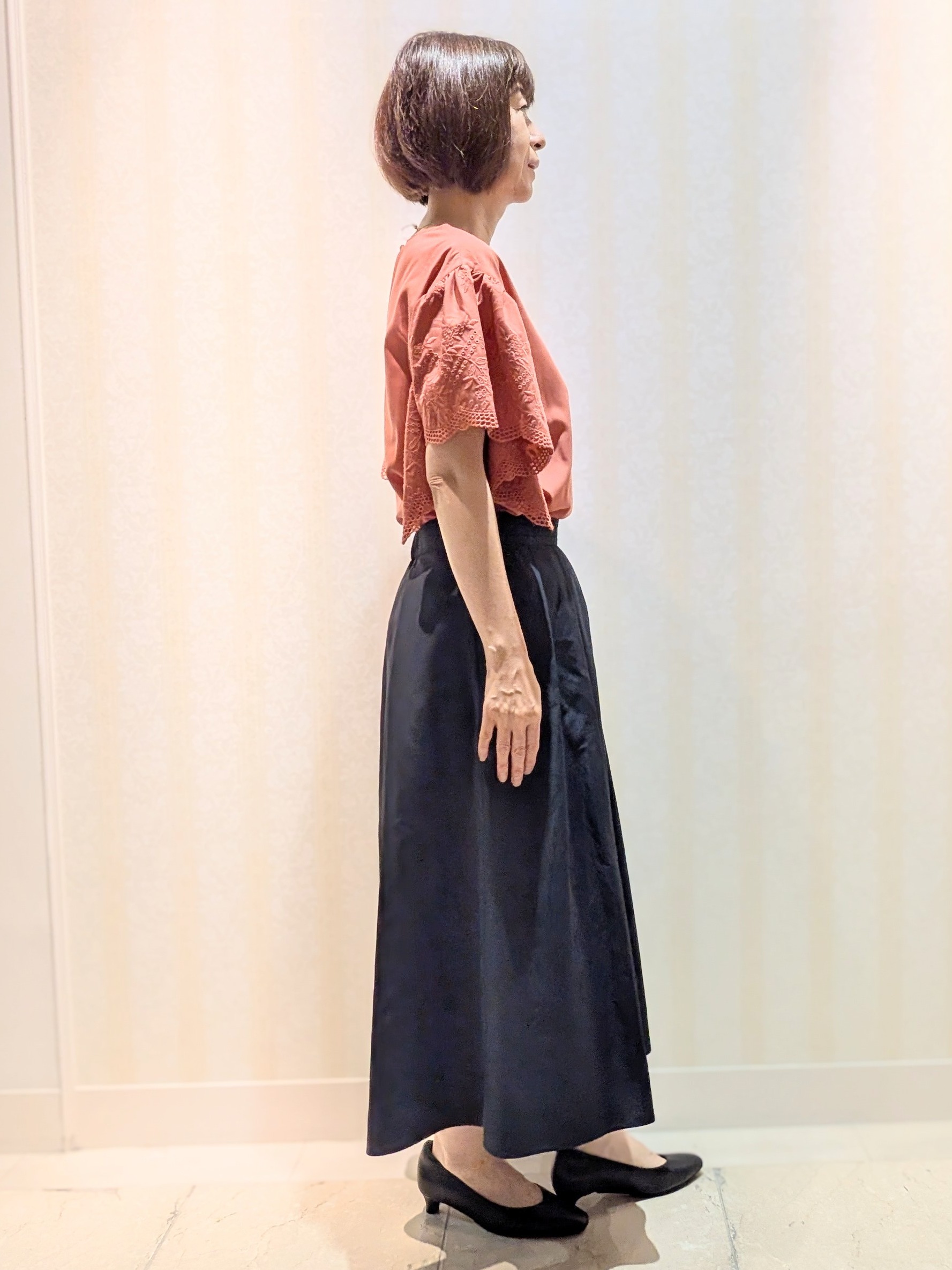 Ariさんの「Reflect｜【通勤◎】スカラップレーススリーブ ブラウス」を使ったコーディネート