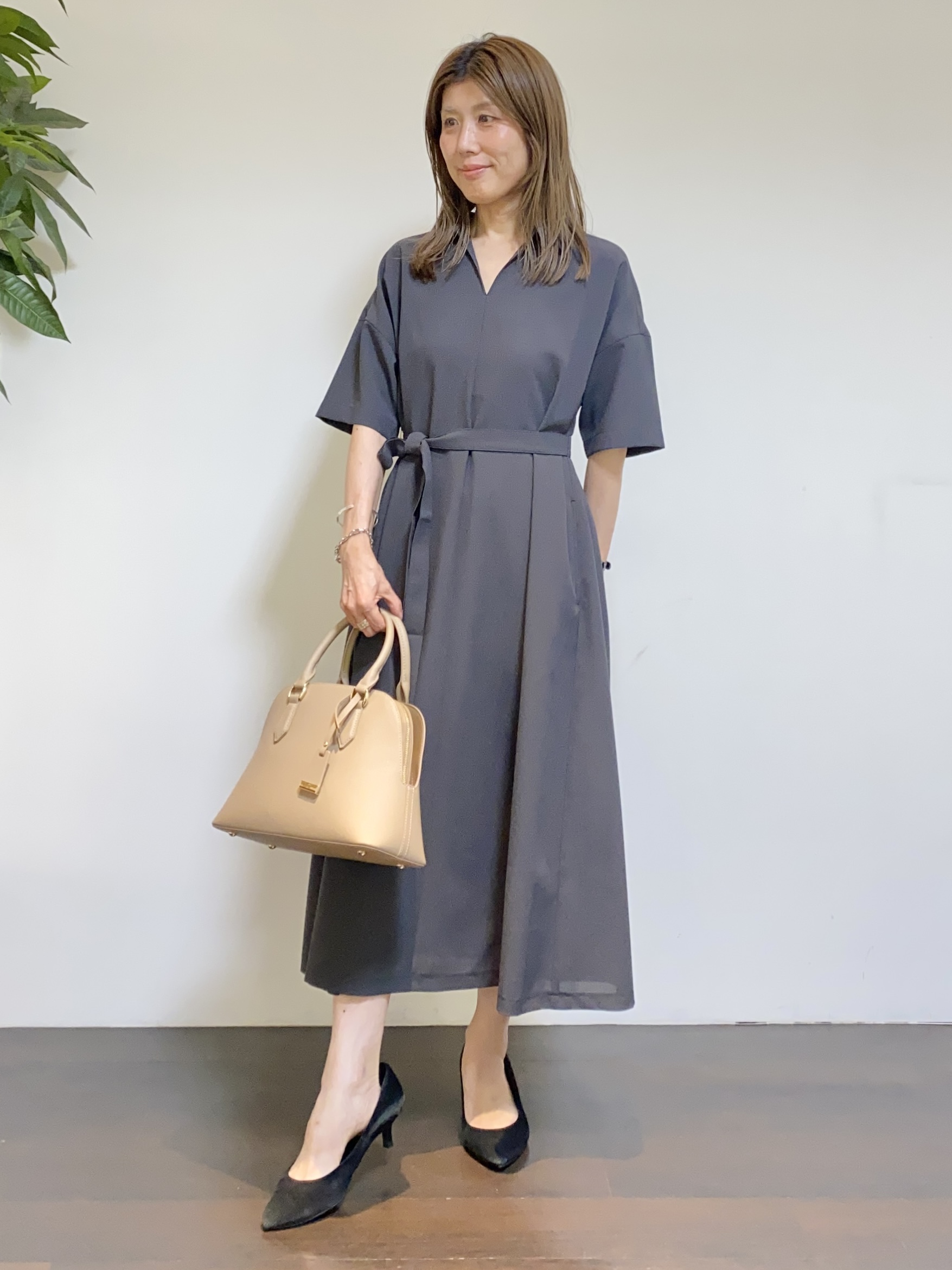 tomoさんの「UNTITLED｜【アンサンブル可能】コンパクトニットカーディガン」を使ったコーディネート