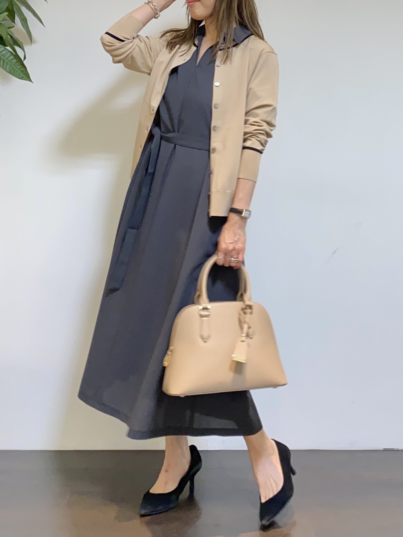 tomoさんの「UNTITLED｜【アンサンブル可能】コンパクトニットカーディガン」を使ったコーディネート