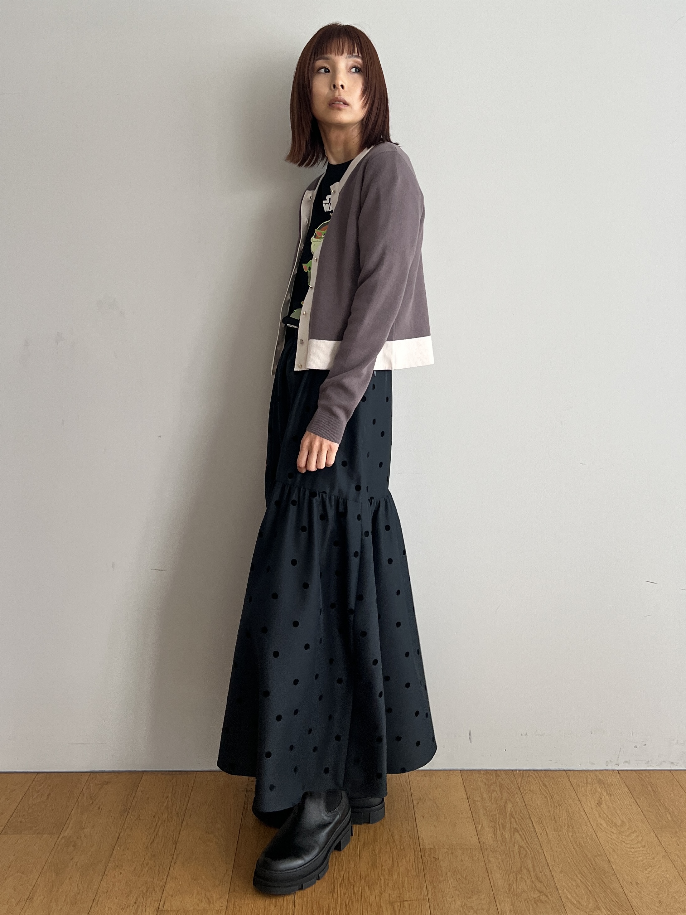 misaさんの「DRESSTERIOR｜フロッキードットスカート」を使ったコーディネート