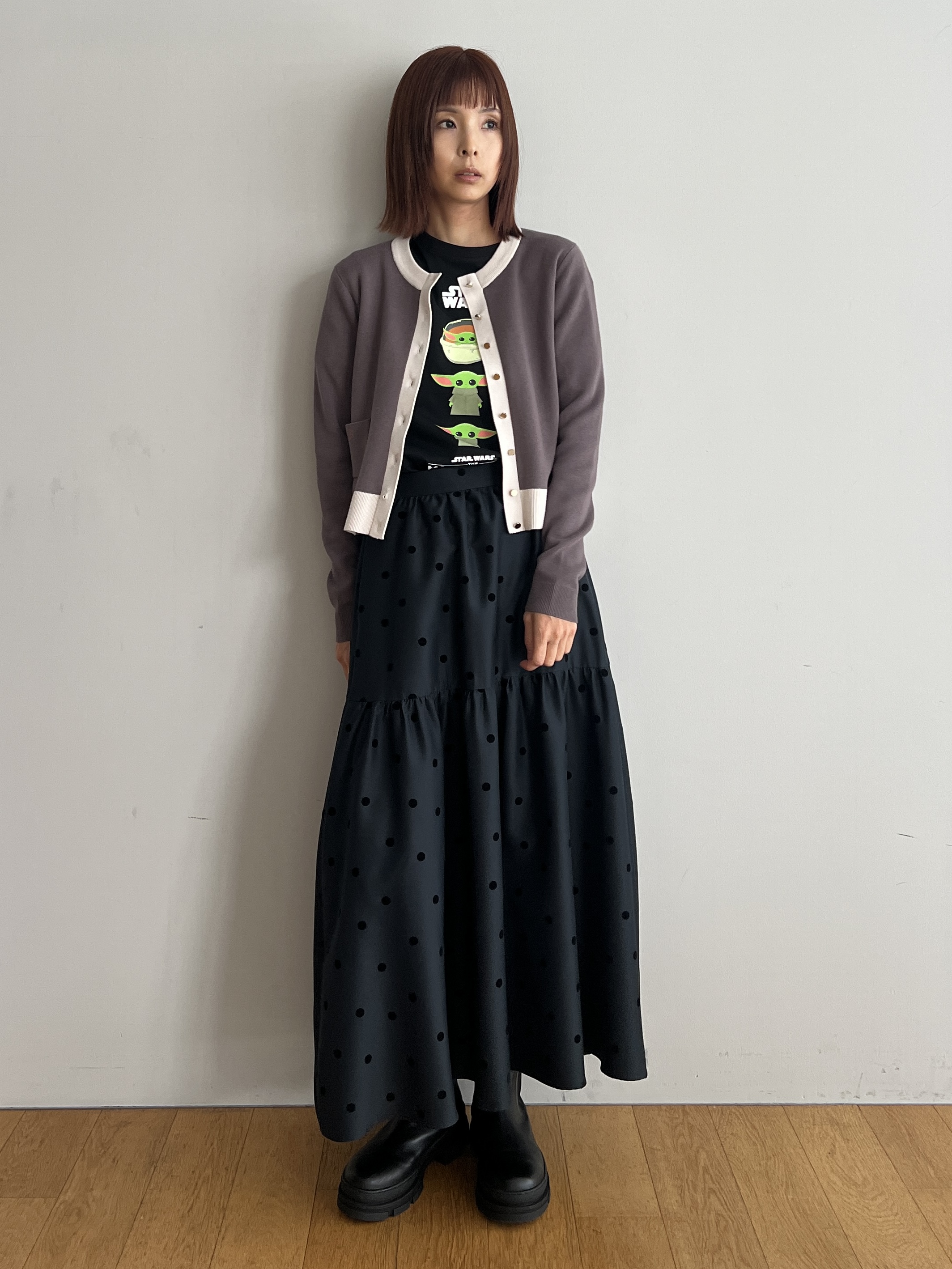 misaさんの「DRESSTERIOR｜フロッキードットスカート」を使ったコーディネート