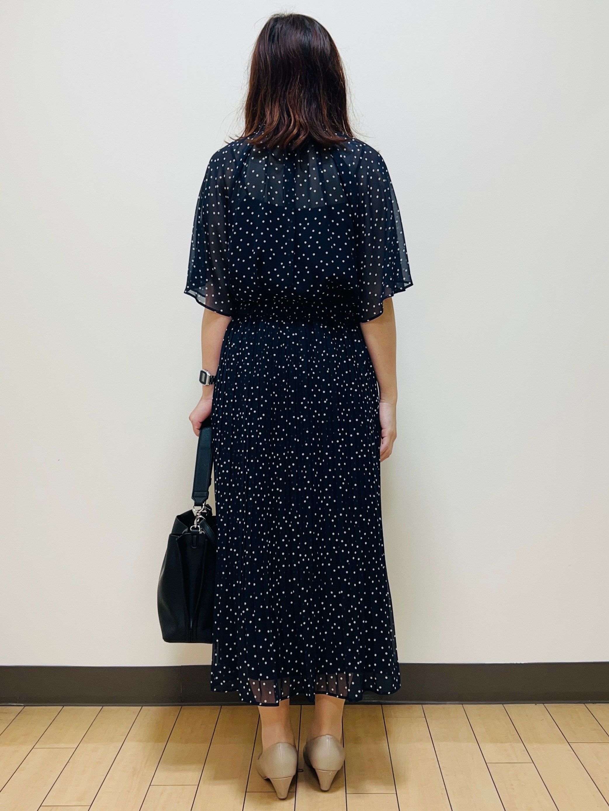 miiiさんの「Reflect｜【セットアップ／手洗い可】ドット柄シアーブラウス」を使ったコーディネート