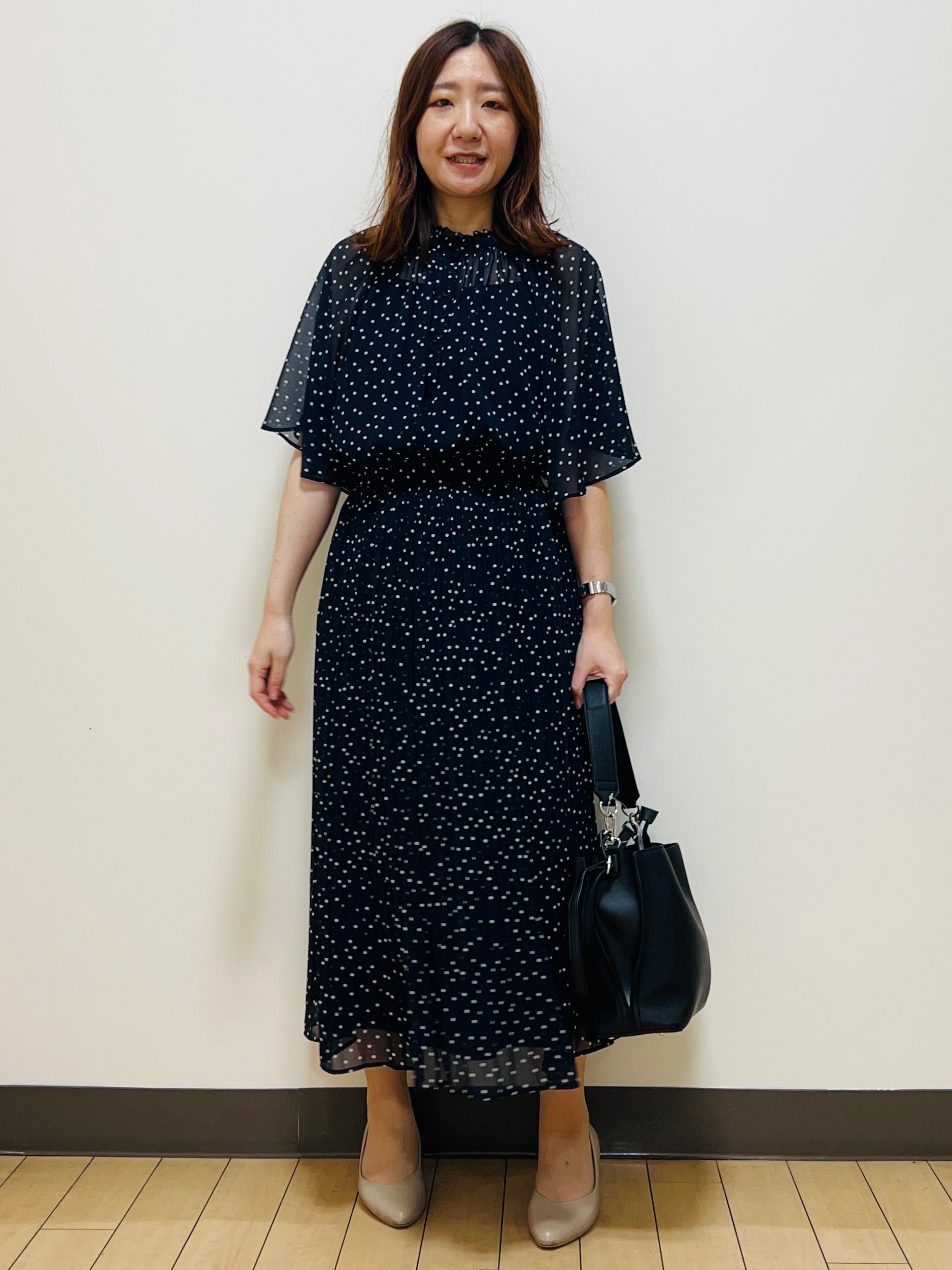 miiiさんの「Reflect｜【セットアップ／手洗い可】ドット柄シアーブラウス」を使ったコーディネート