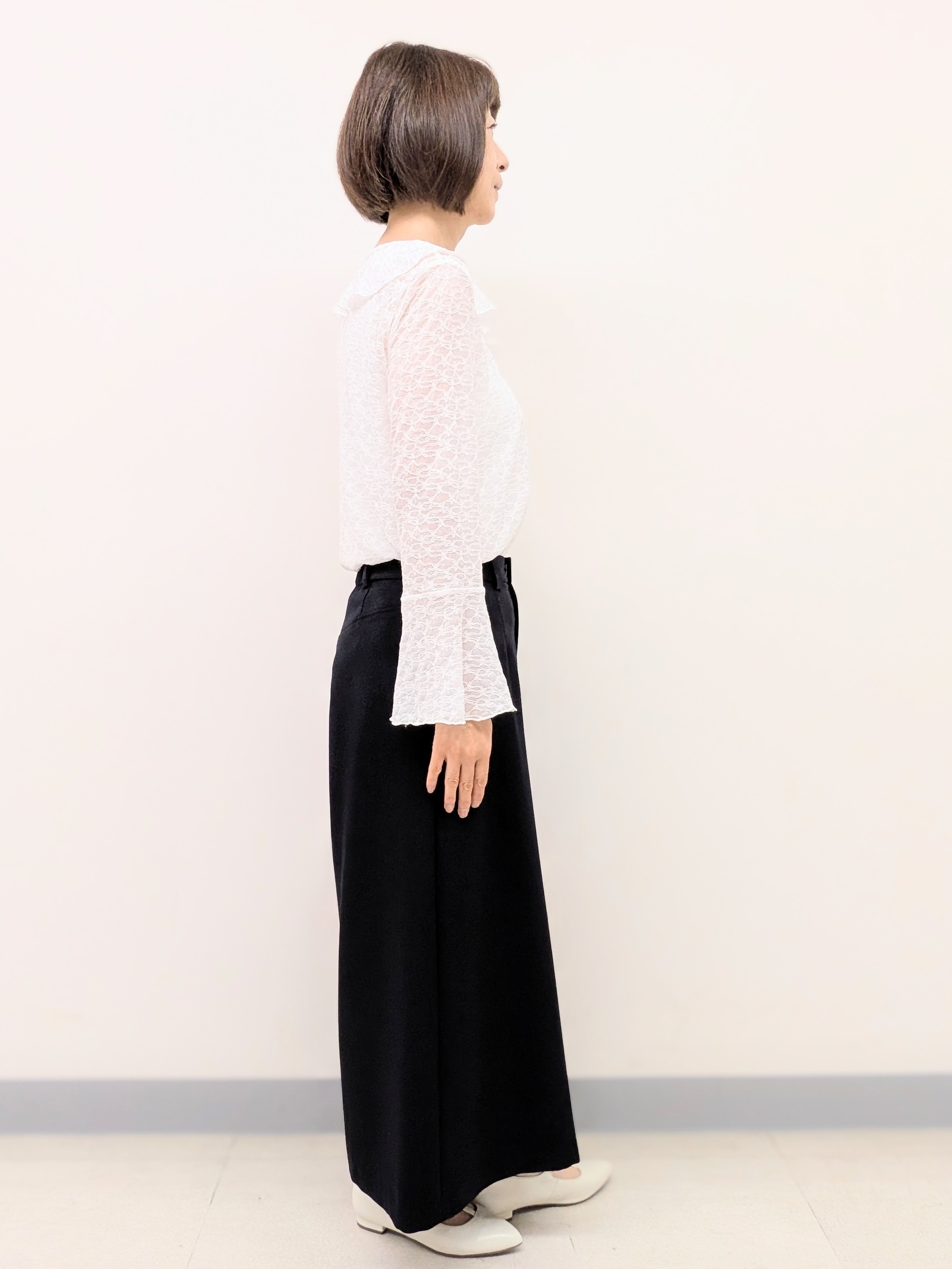 Ariさんの「Reflect｜【洗える】フリルレースブラウス」を使ったコーディネート