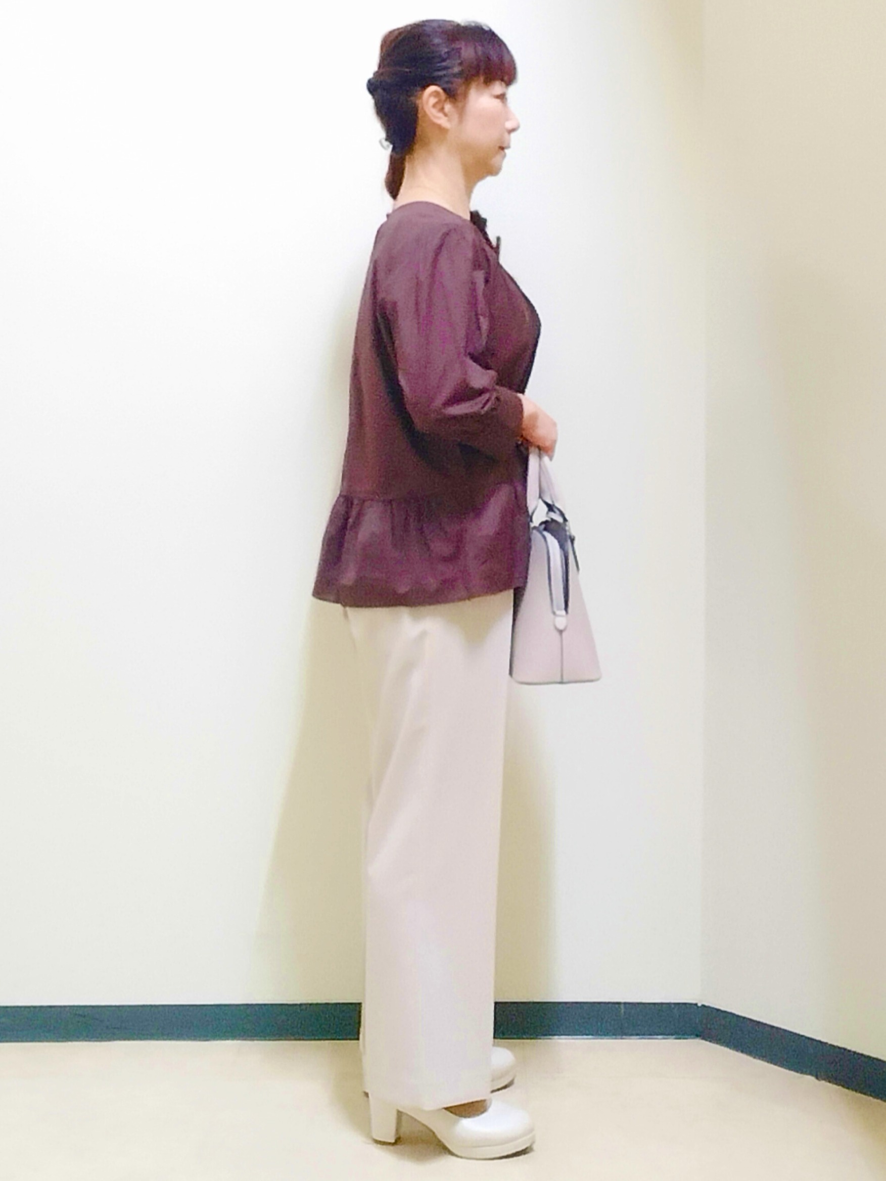 花さんの「Reflect｜【手洗い可】ピンタックレースブラウス」を使ったコーディネート