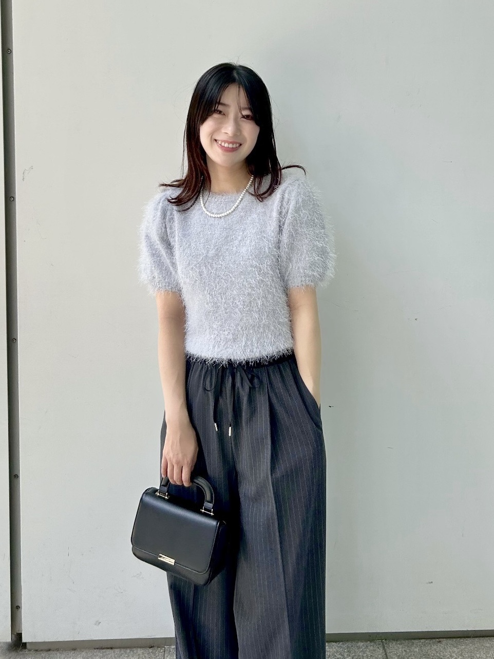 RINAさんの「index｜ふわふわフェザーコンパクトニット【洗濯機OK】」を使ったコーディネート