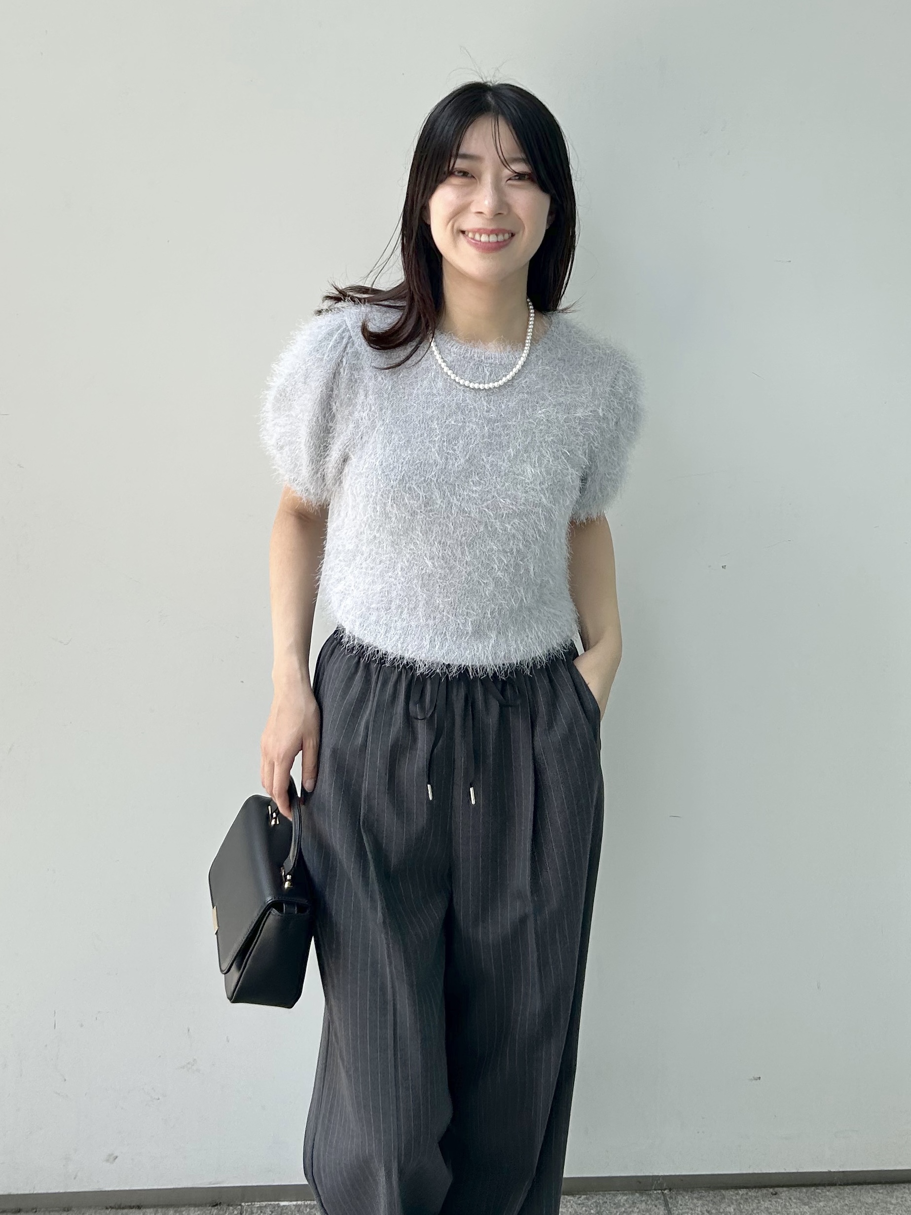RINAさんの「index｜ふわふわフェザーコンパクトニット【洗濯機OK】」を使ったコーディネート