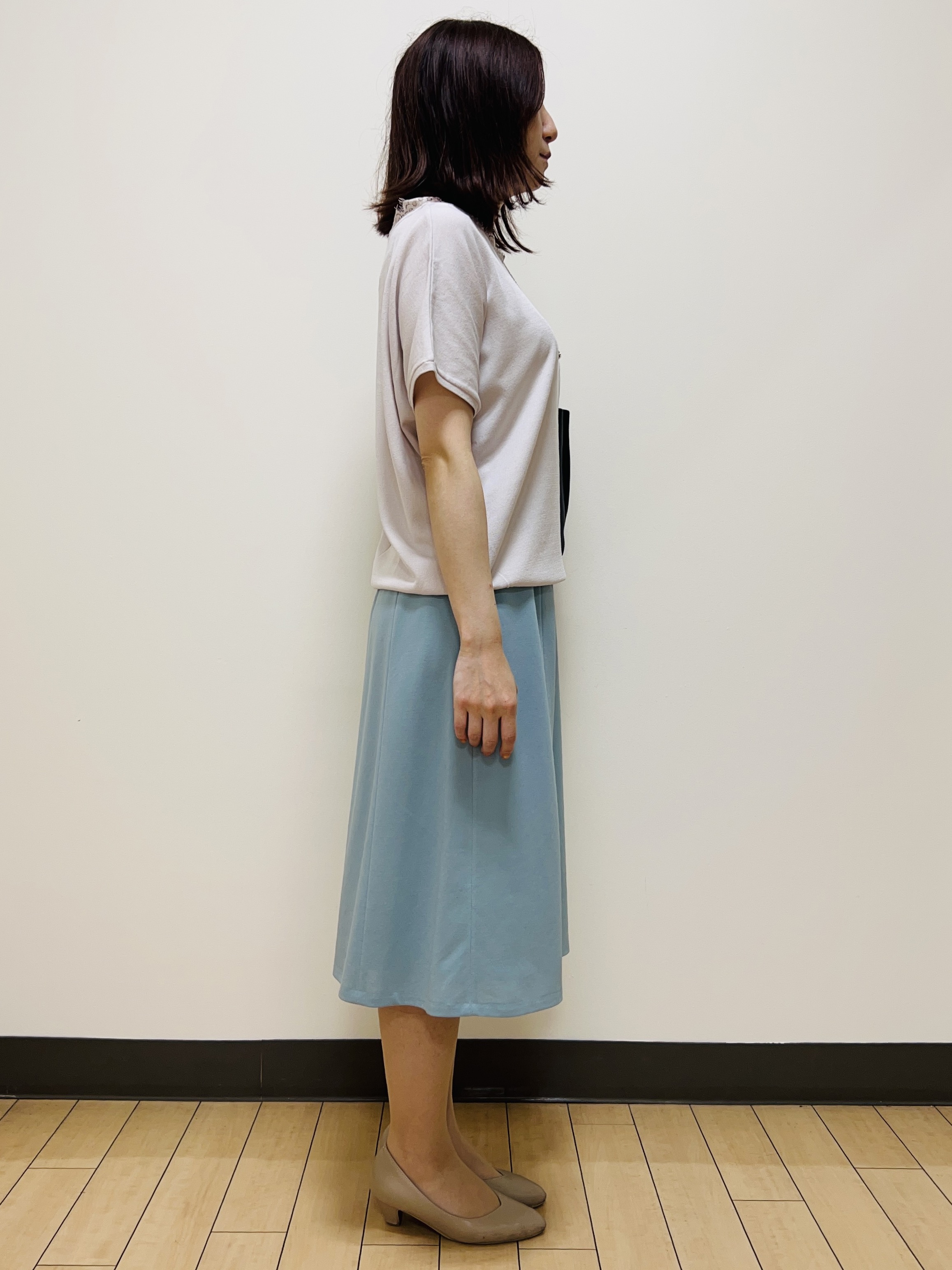 miiiさんの「Reflect｜【二の腕カバー／手洗い可】ネックレース フレンチスリーブニット」を使ったコーディネート