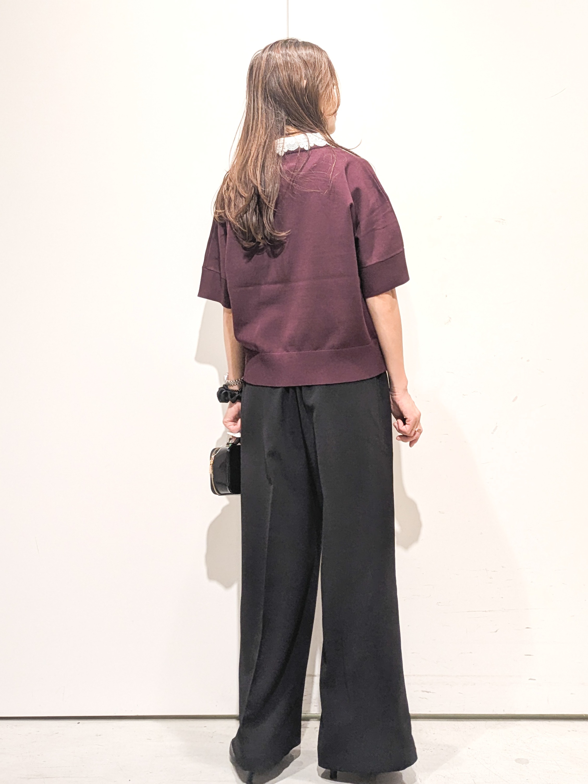 machiさんの「OPAQUE.CLIP｜2WAY衿ドッキングニット《洗濯機OK》」を使ったコーディネート