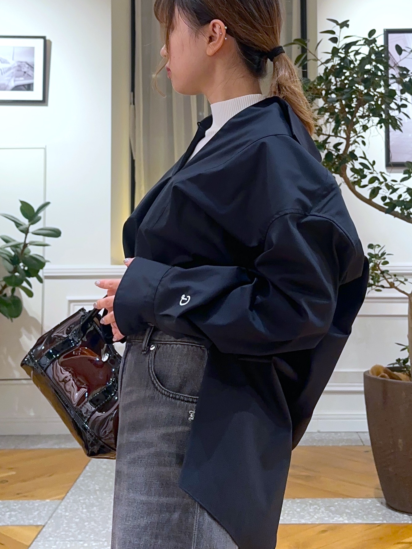 なべこさんの「DRESSTERIOR｜【接触冷感/UVカット/着回し】スキッパーブラウス」を使ったコーディネート