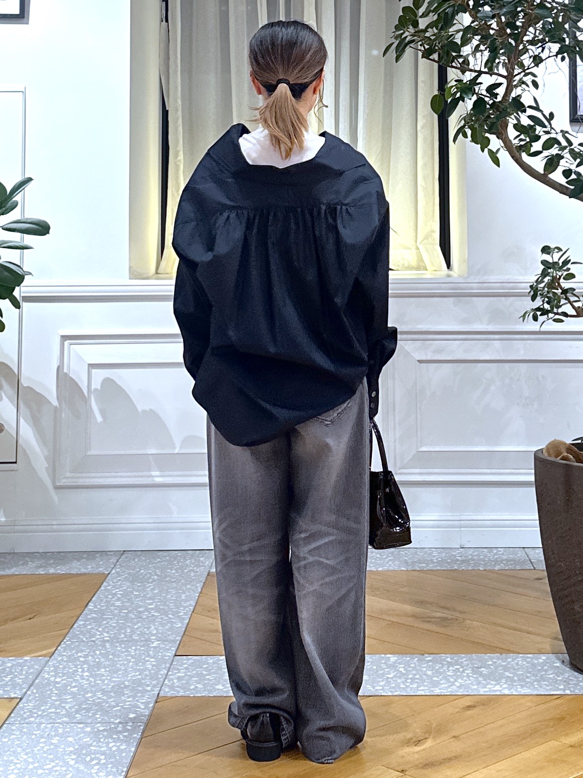 なべこさんの「DRESSTERIOR｜【接触冷感/UVカット/着回し】スキッパーブラウス」を使ったコーディネート