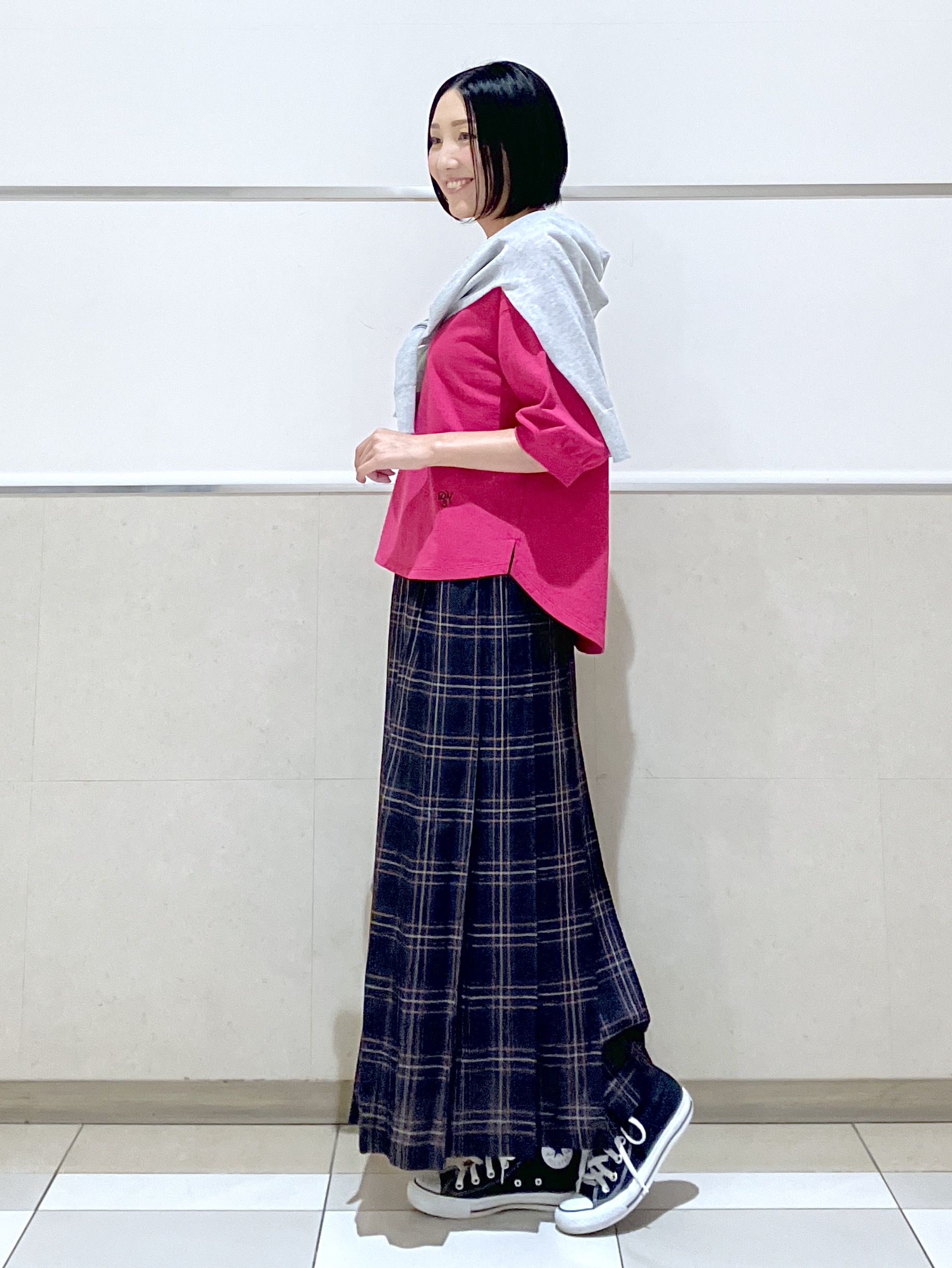 eriko さんの「Dessin｜バックヘンリーカットソー5分袖」を使ったコーディネート