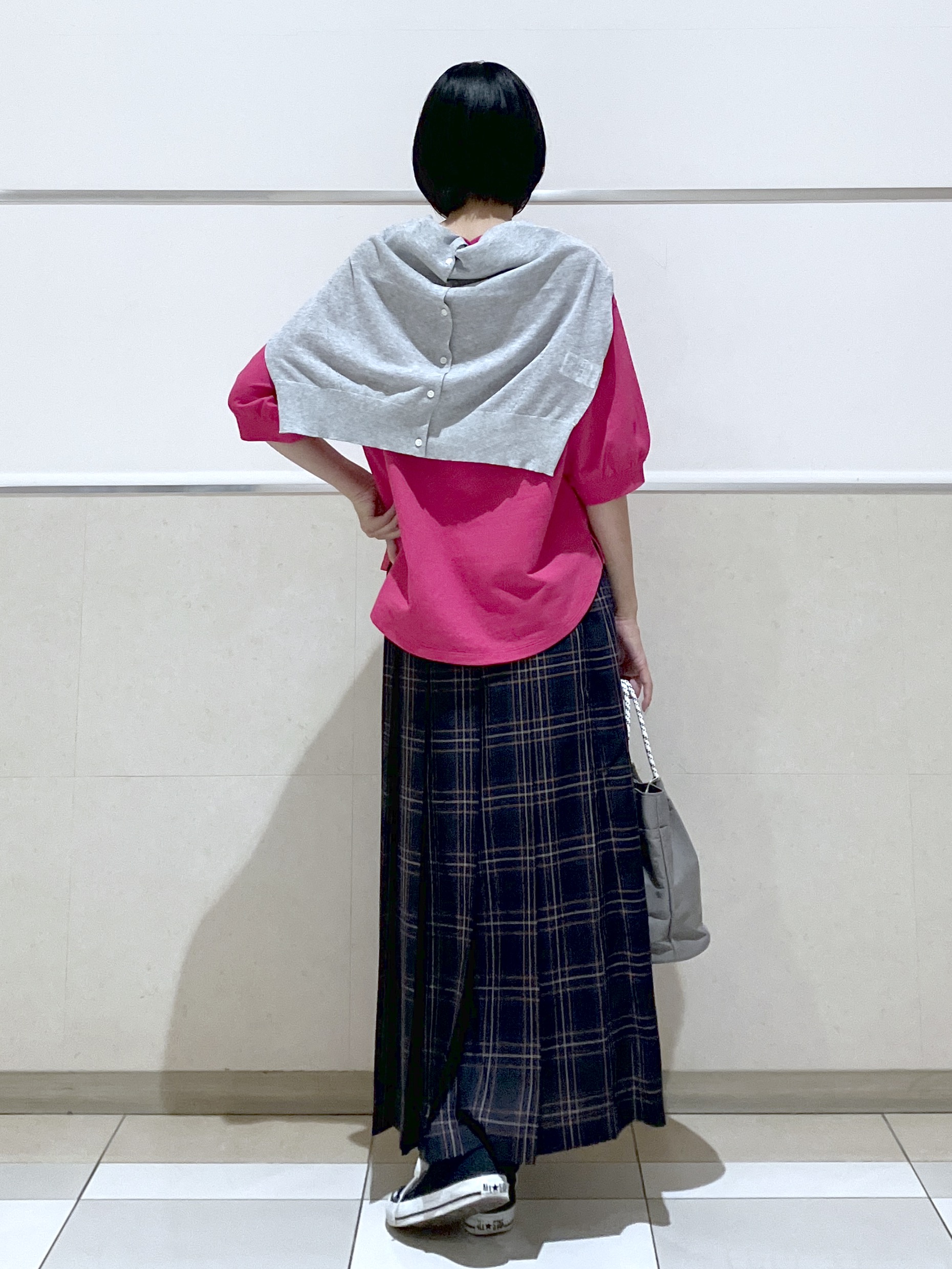 eriko さんの「Dessin｜バックヘンリーカットソー5分袖」を使ったコーディネート