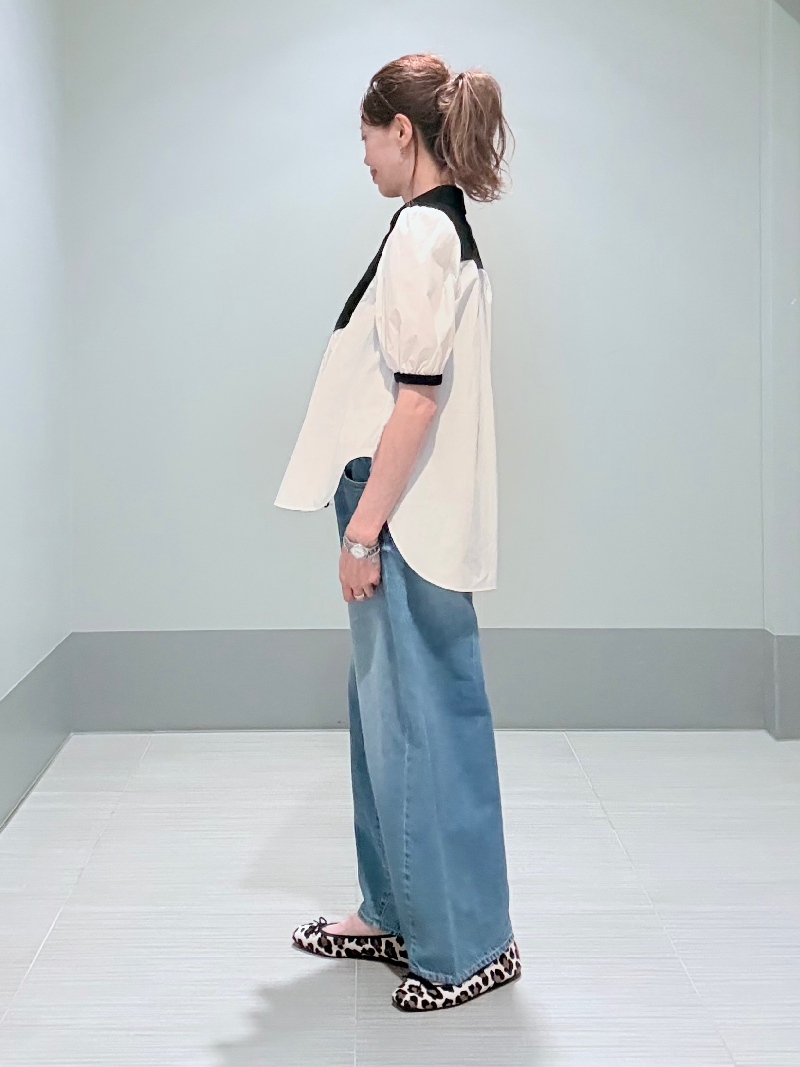Yamaさんの「DRESSTERIOR｜【着映え】パフスリーブ ブザムブラウス」を使ったコーディネート