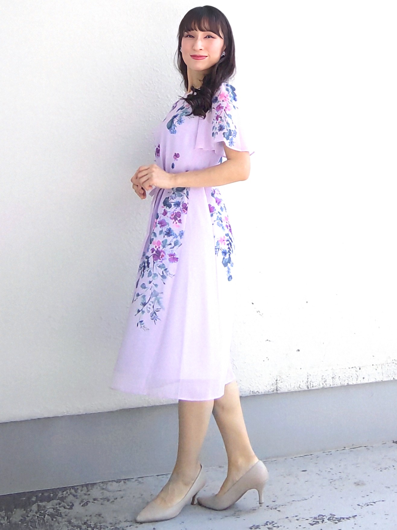 keinaさんの「SunaUna｜【手洗い可／日本製／共布ベルト付き】多色花柄プリントワンピース」を使ったコーディネート