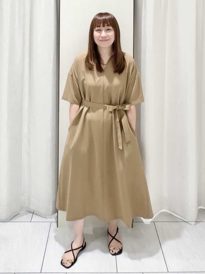 ʏᴜᴋɪᴋᴏさんの「UNTITLED｜【UVカット/接触冷感/通気性】エアリークールワンピース」を使ったコーディネート