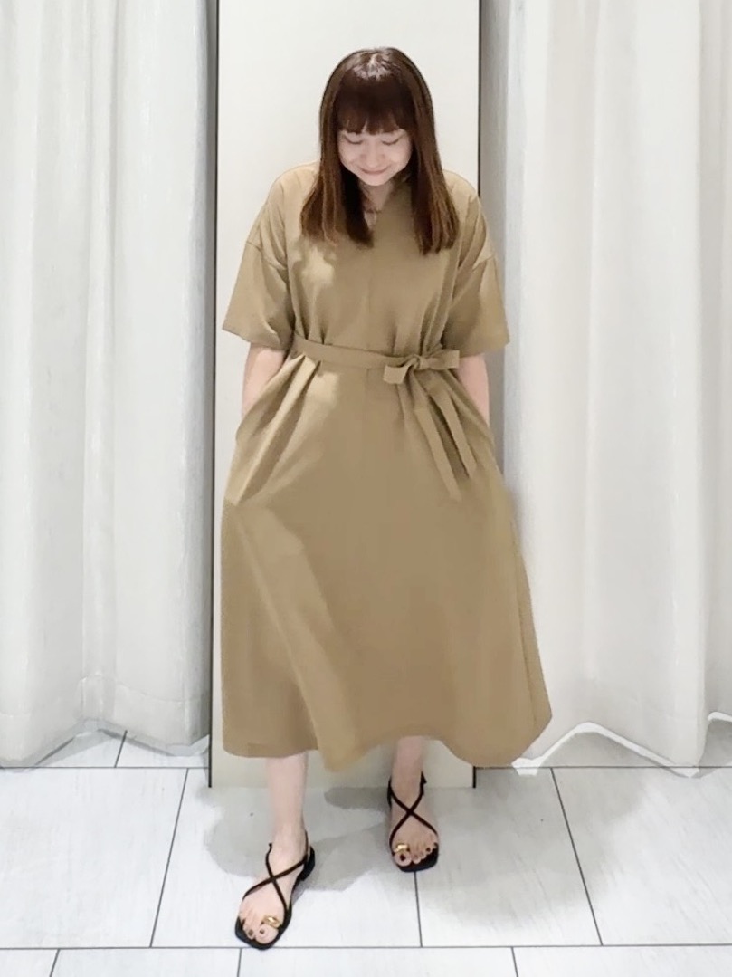 ʏᴜᴋɪᴋᴏさんの「UNTITLED｜【UVカット/接触冷感/通気性】エアリークールワンピース」を使ったコーディネート