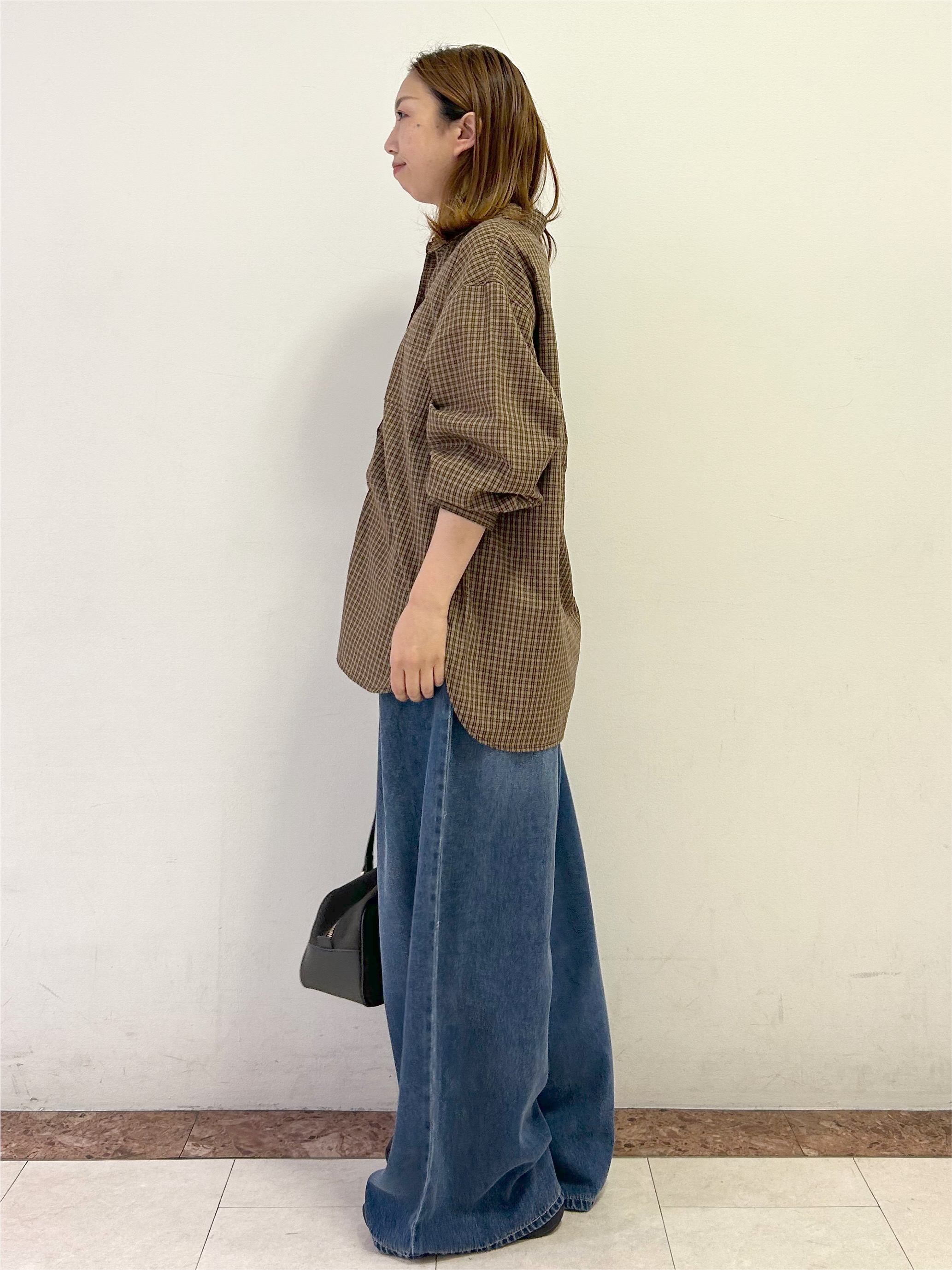 madokaさんの「OPAQUE.CLIP｜チェック柄シャツ【洗濯機OK】」を使ったコーディネート