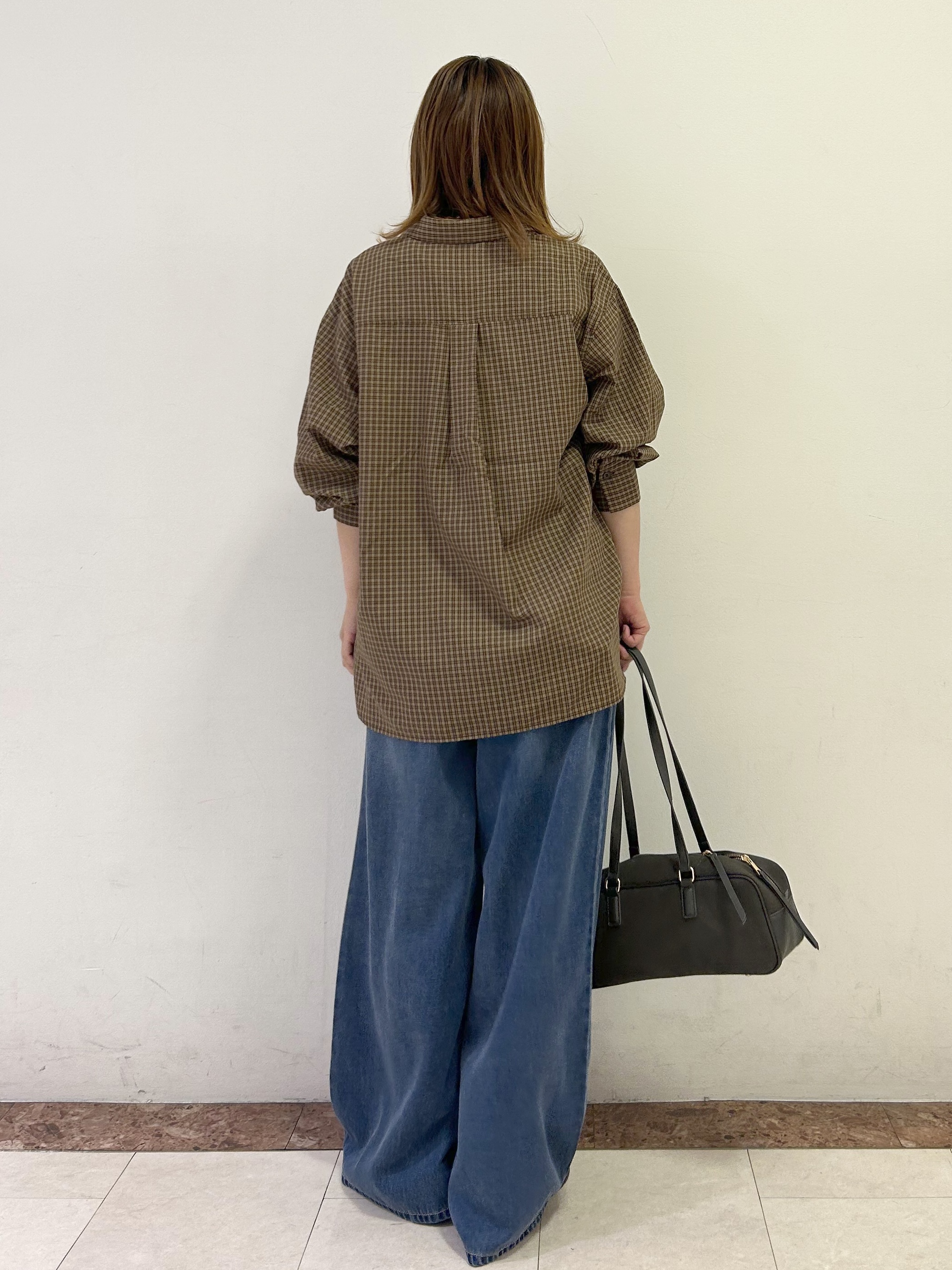 madokaさんの「OPAQUE.CLIP｜チェック柄シャツ【洗濯機OK】」を使ったコーディネート
