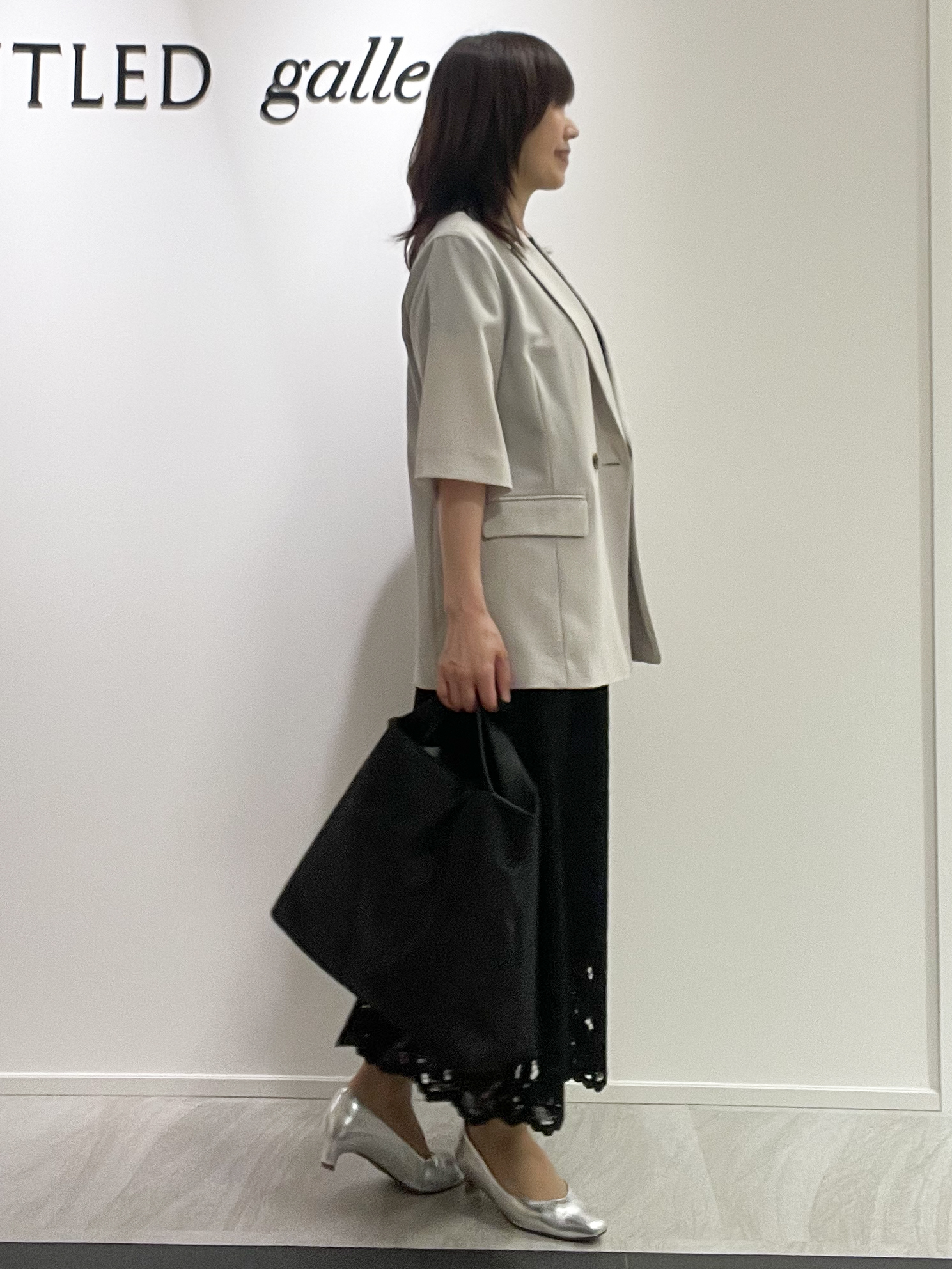 めいさんの「UNTITLED｜【セットアップ可/UVカット/通気性】エアリークール半袖ジャケット」を使ったコーディネート