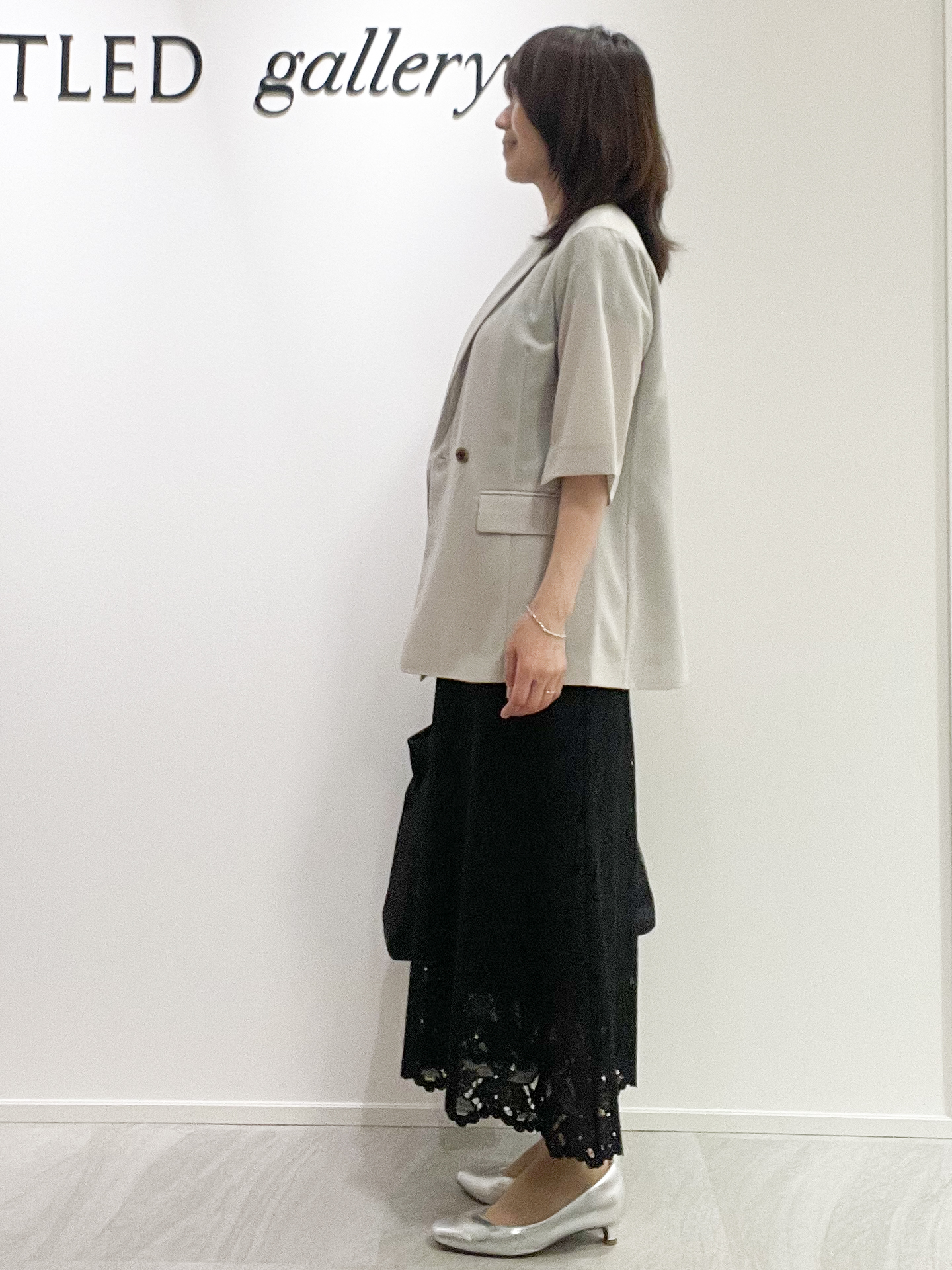 めいさんの「UNTITLED｜【セットアップ可/UVカット/通気性】エアリークール半袖ジャケット」を使ったコーディネート