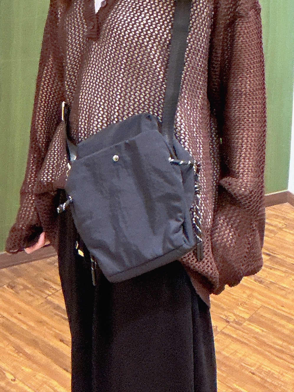 かおりさんの「SHOO･LA･RUE｜【2点セット/洗濯機可/S-LL】ヘンリーネックメッシュニット+タンクトップセット」を使ったコーディネート