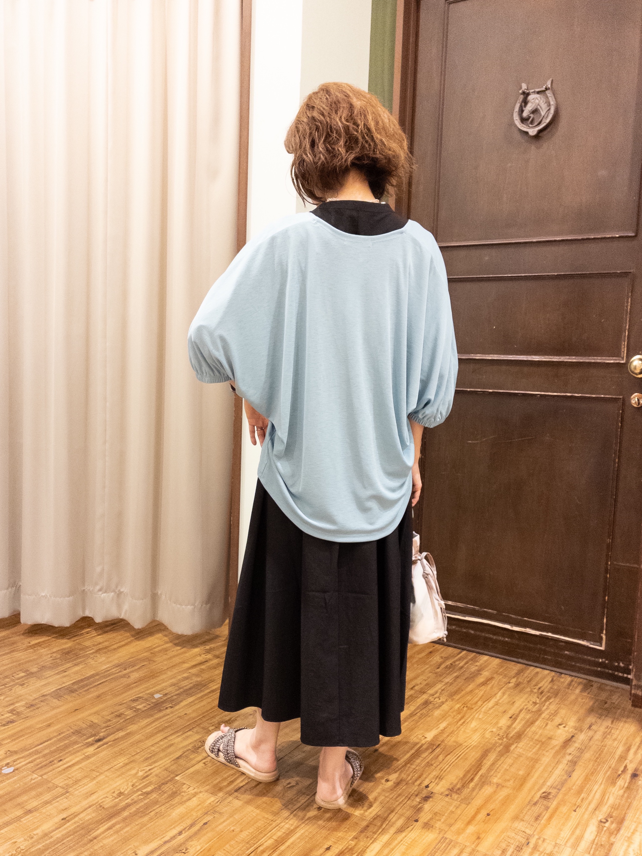 yukaさんの「SHOO･LA･RUE｜【UV/さらさらタッチ】女性らしさ漂う 5分袖ボレロカーディガン」を使ったコーディネート
