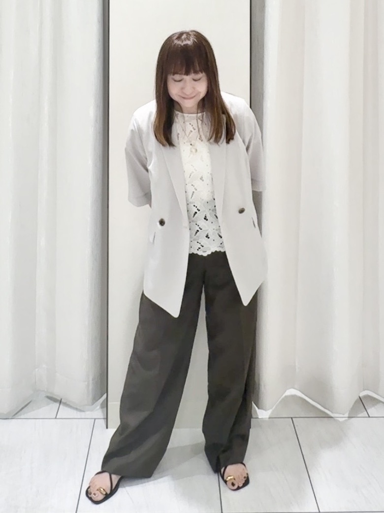 ʏᴜᴋɪᴋᴏさんの「UNTITLED｜【セットアップ可/UVカット/通気性】エアリークール半袖ジャケット」を使ったコーディネート