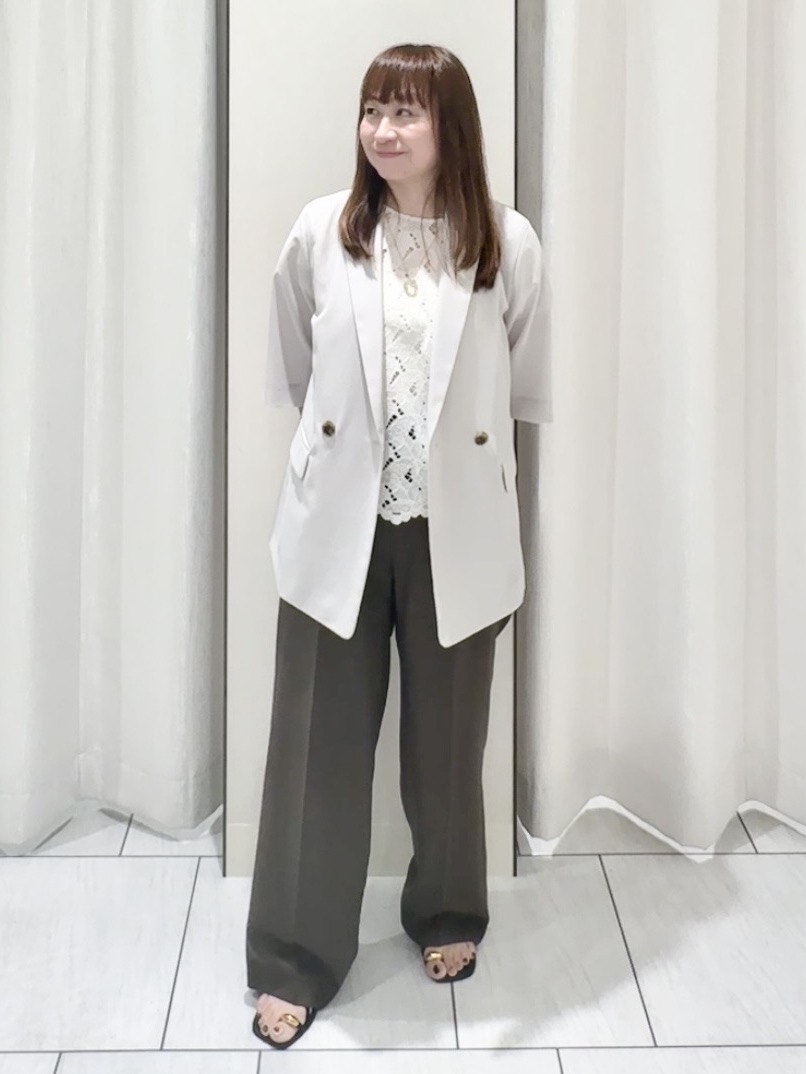 ʏᴜᴋɪᴋᴏさんの「UNTITLED｜【セットアップ可/UVカット/通気性】エアリークール半袖ジャケット」を使ったコーディネート