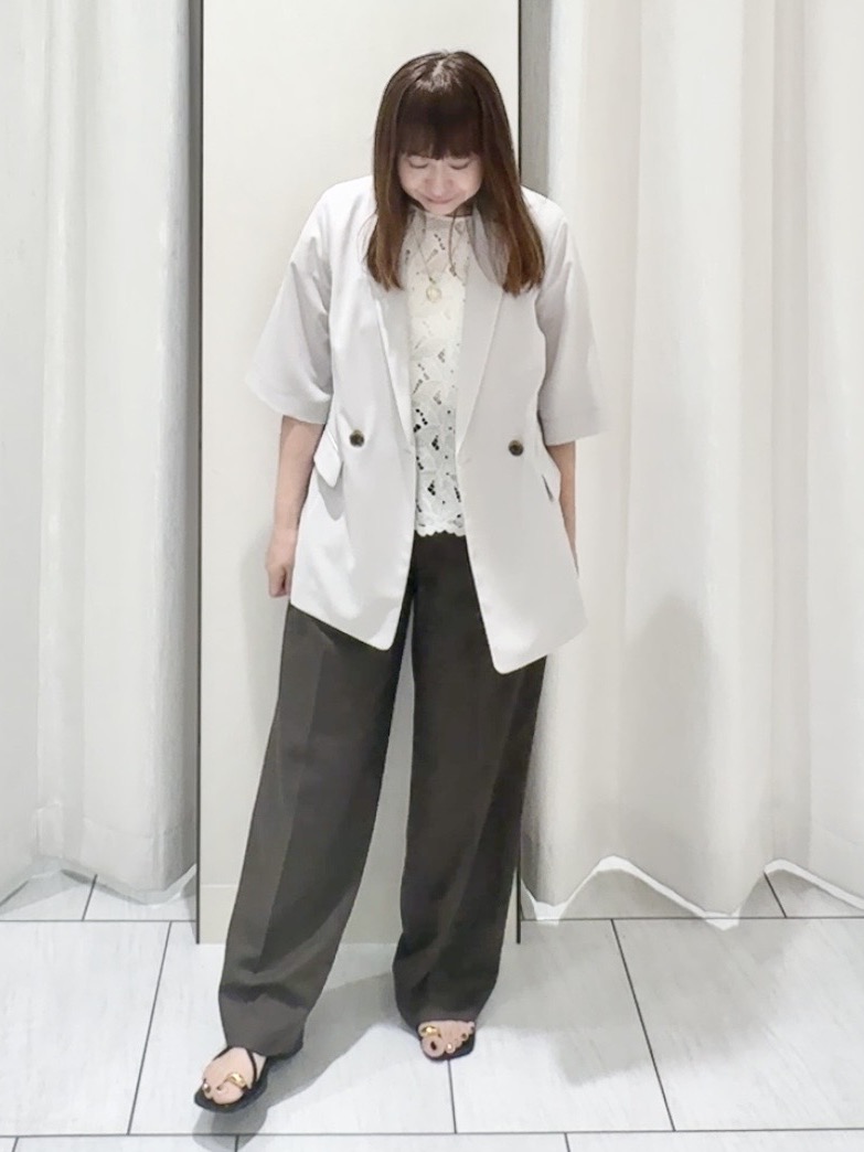 ʏᴜᴋɪᴋᴏさんの「UNTITLED｜【セットアップ可/UVカット/通気性】エアリークール半袖ジャケット」を使ったコーディネート