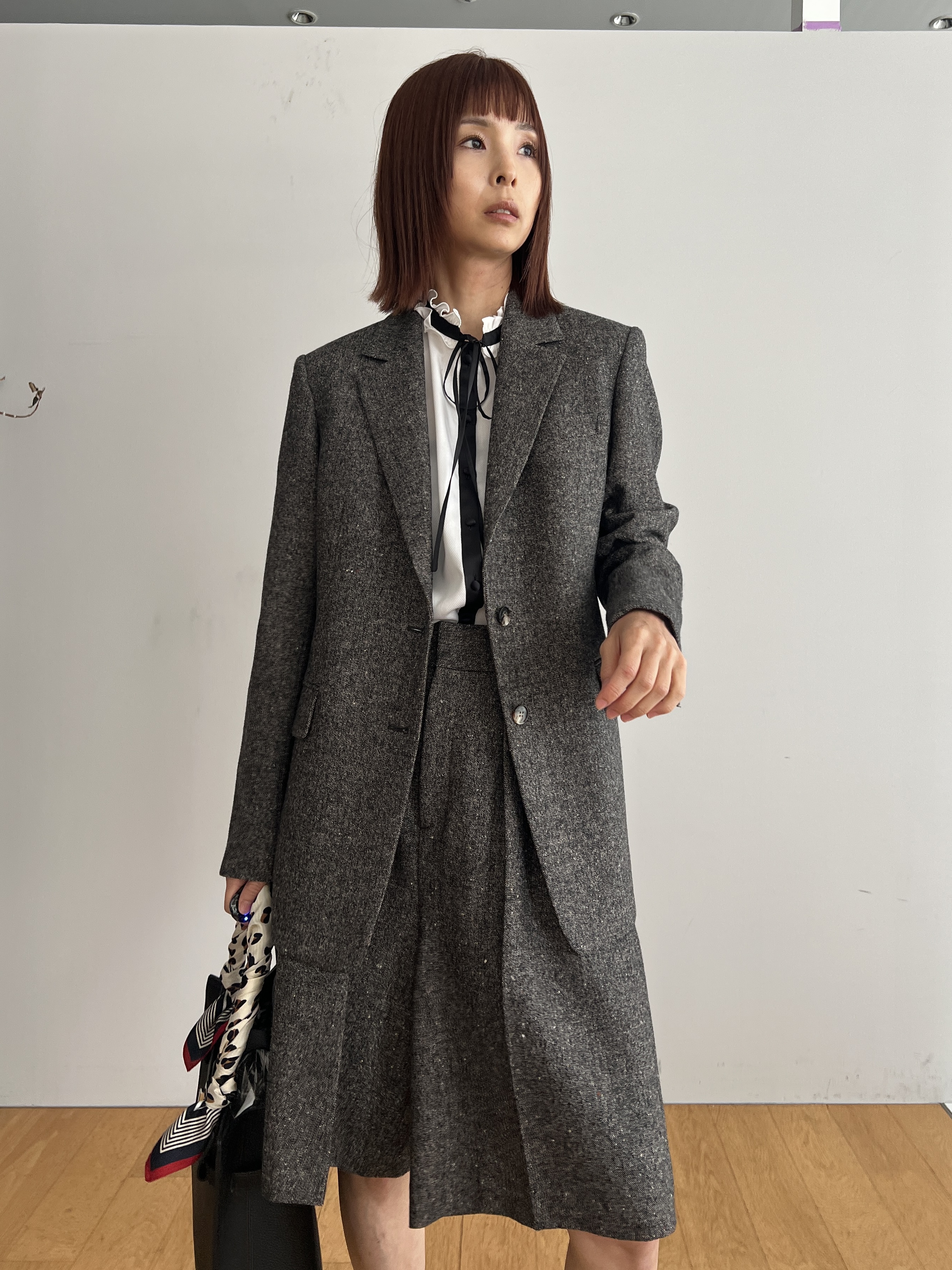 misaさんの「DRESSTERIOR｜レオパードシルクスカーフ」を使ったコーディネート