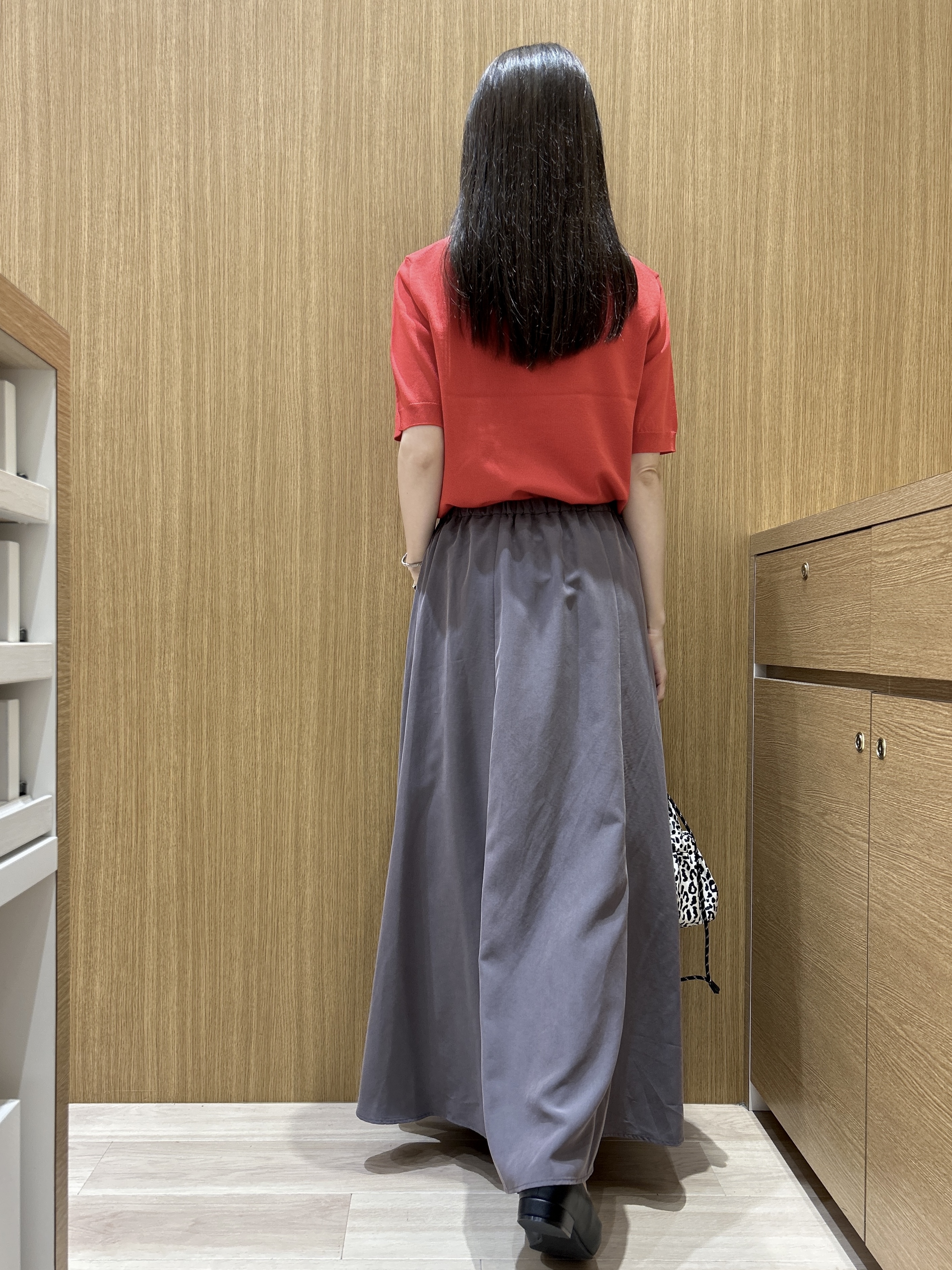 maiさんの「OPAQUE.CLIP｜【モンチッチ】刺繍入りポロニット《洗濯機OK》」を使ったコーディネート