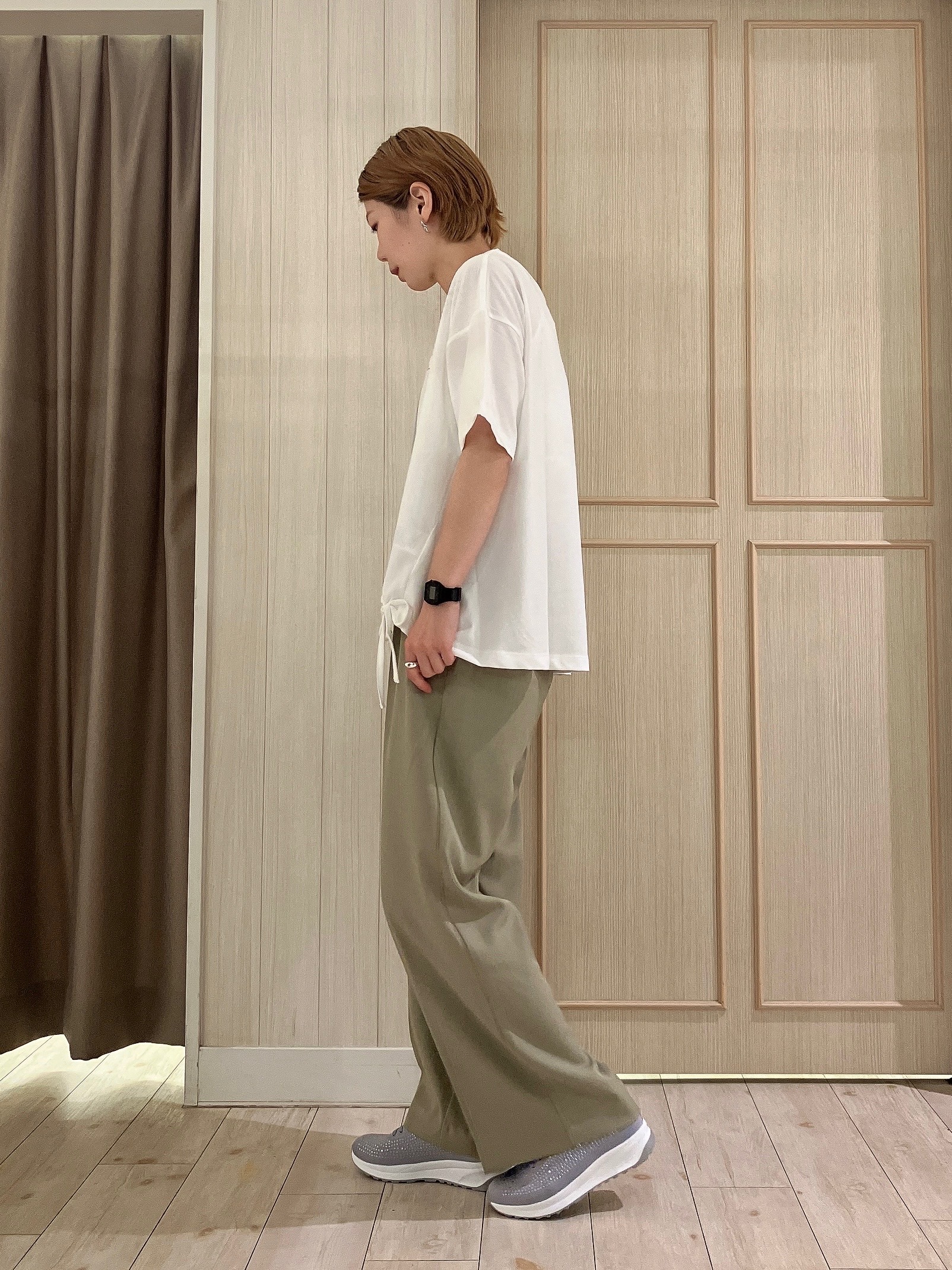 Turnerさんの「SHOO･LA･RUE｜【セットアップ可/洗濯機可】軽やかに羽織れる スポンディシュニットカーディガン」を使ったコーディネート
