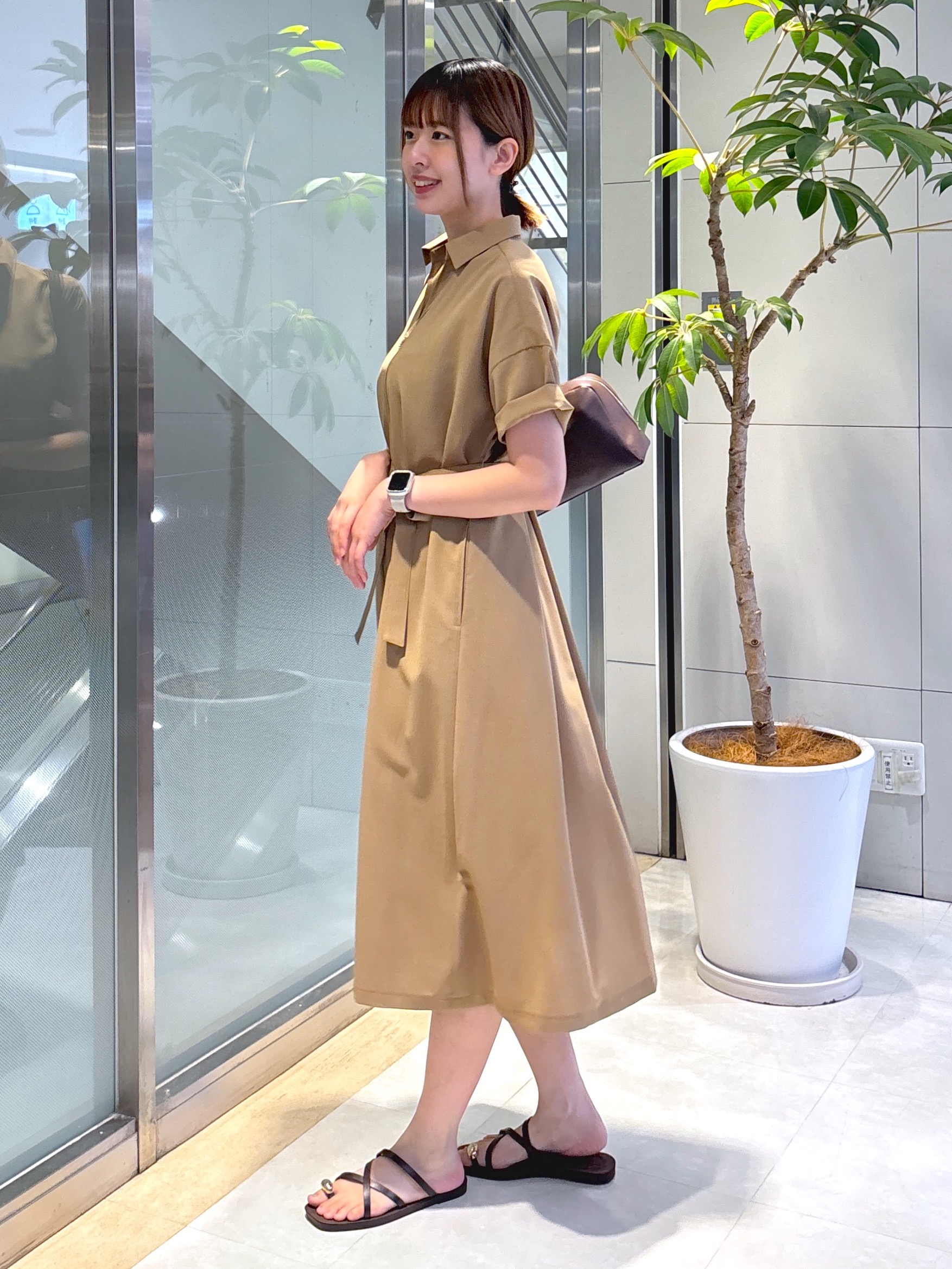 yukaさんの「UNTITLED｜【UVカット/接触冷感/通気性】エアリークールワンピース」を使ったコーディネート