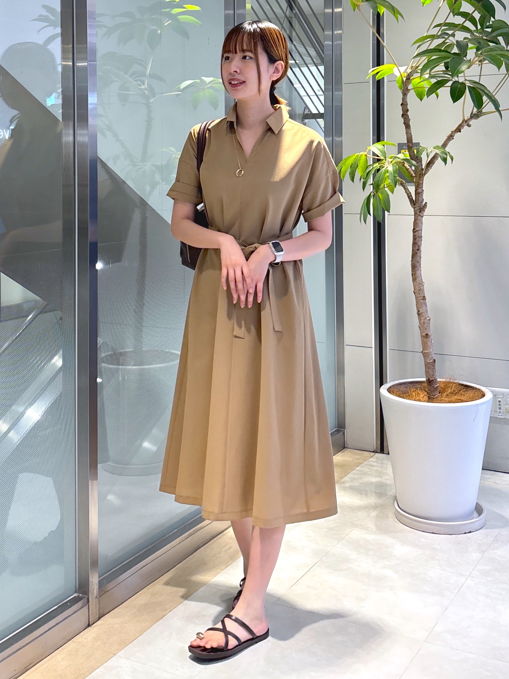 yukaさんの「UNTITLED｜【UVカット/接触冷感/通気性】エアリークールワンピース」を使ったコーディネート