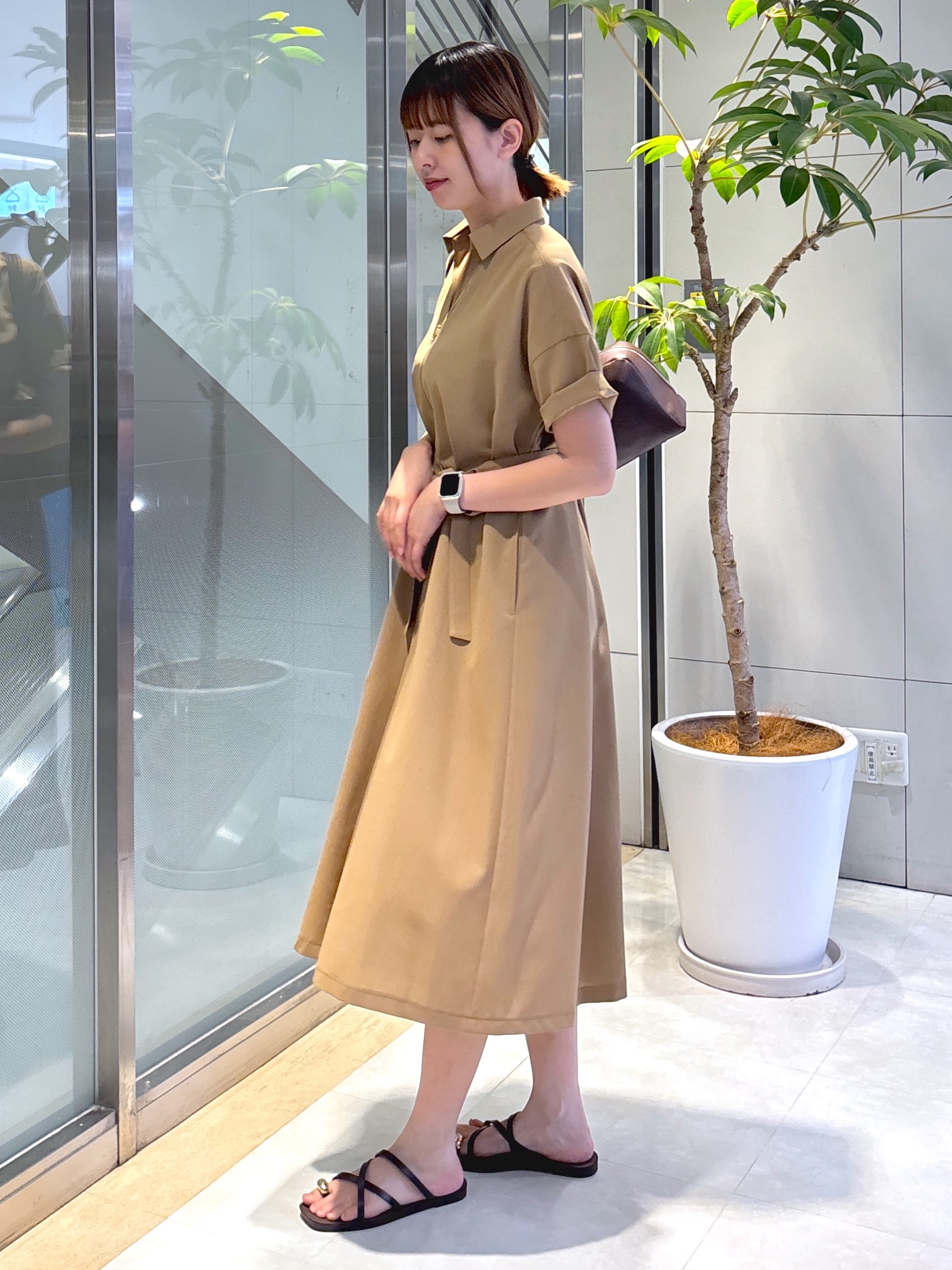 yukaさんの「UNTITLED｜【UVカット/接触冷感/通気性】エアリークールワンピース」を使ったコーディネート