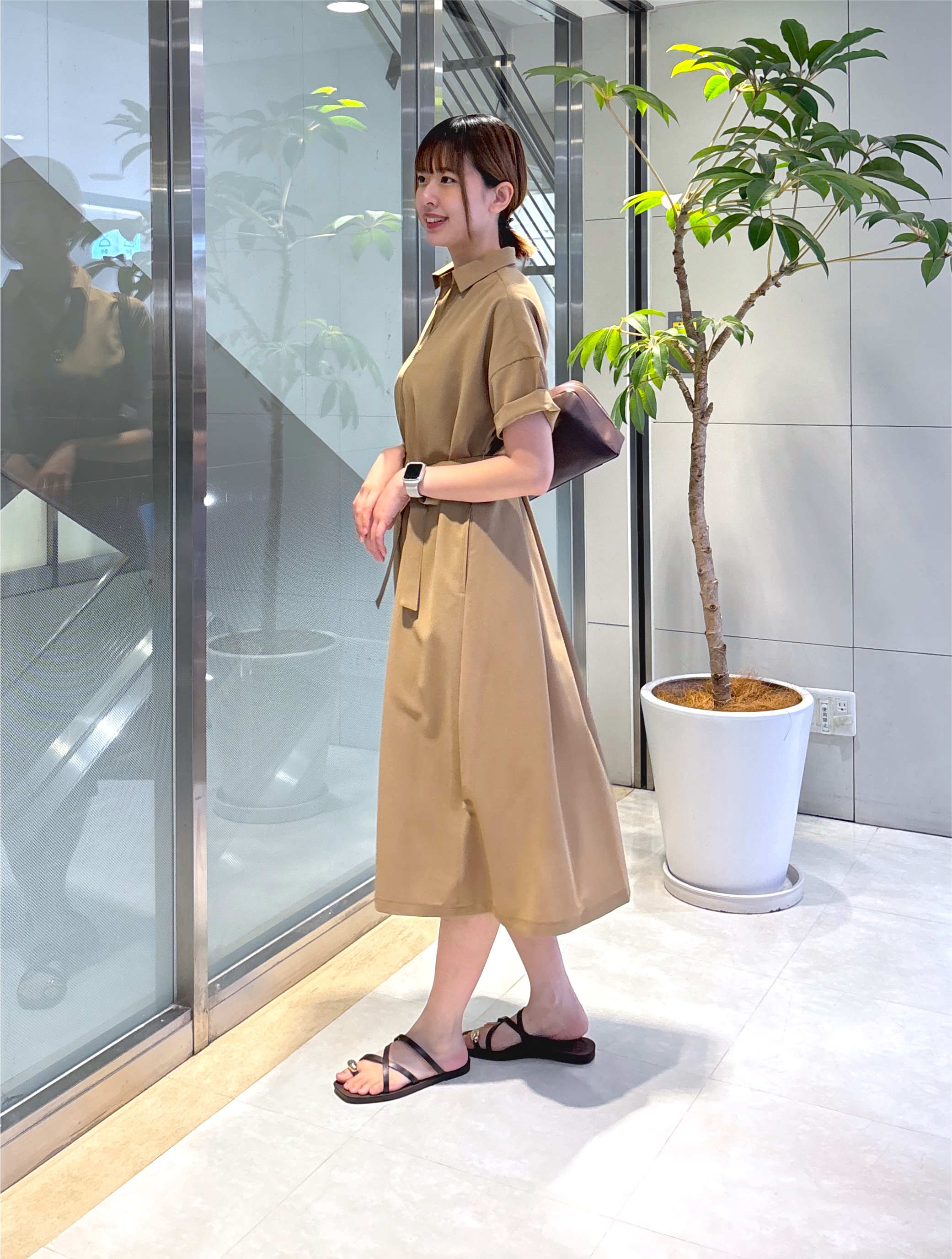 yukaさんの「UNTITLED｜【UVカット/接触冷感/通気性】エアリークールワンピース」を使ったコーディネート