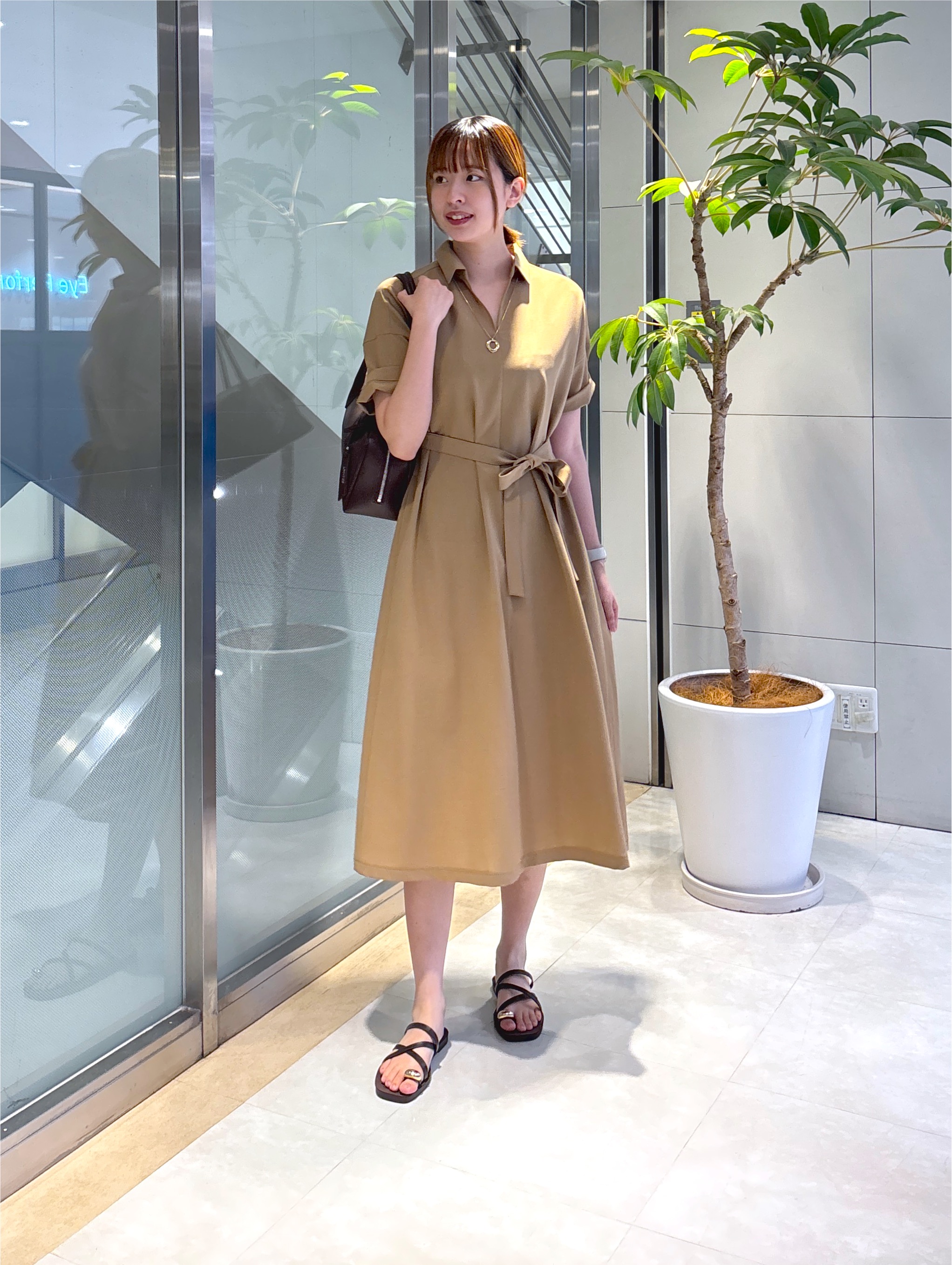 yukaさんの「UNTITLED｜【UVカット/接触冷感/通気性】エアリークールワンピース」を使ったコーディネート