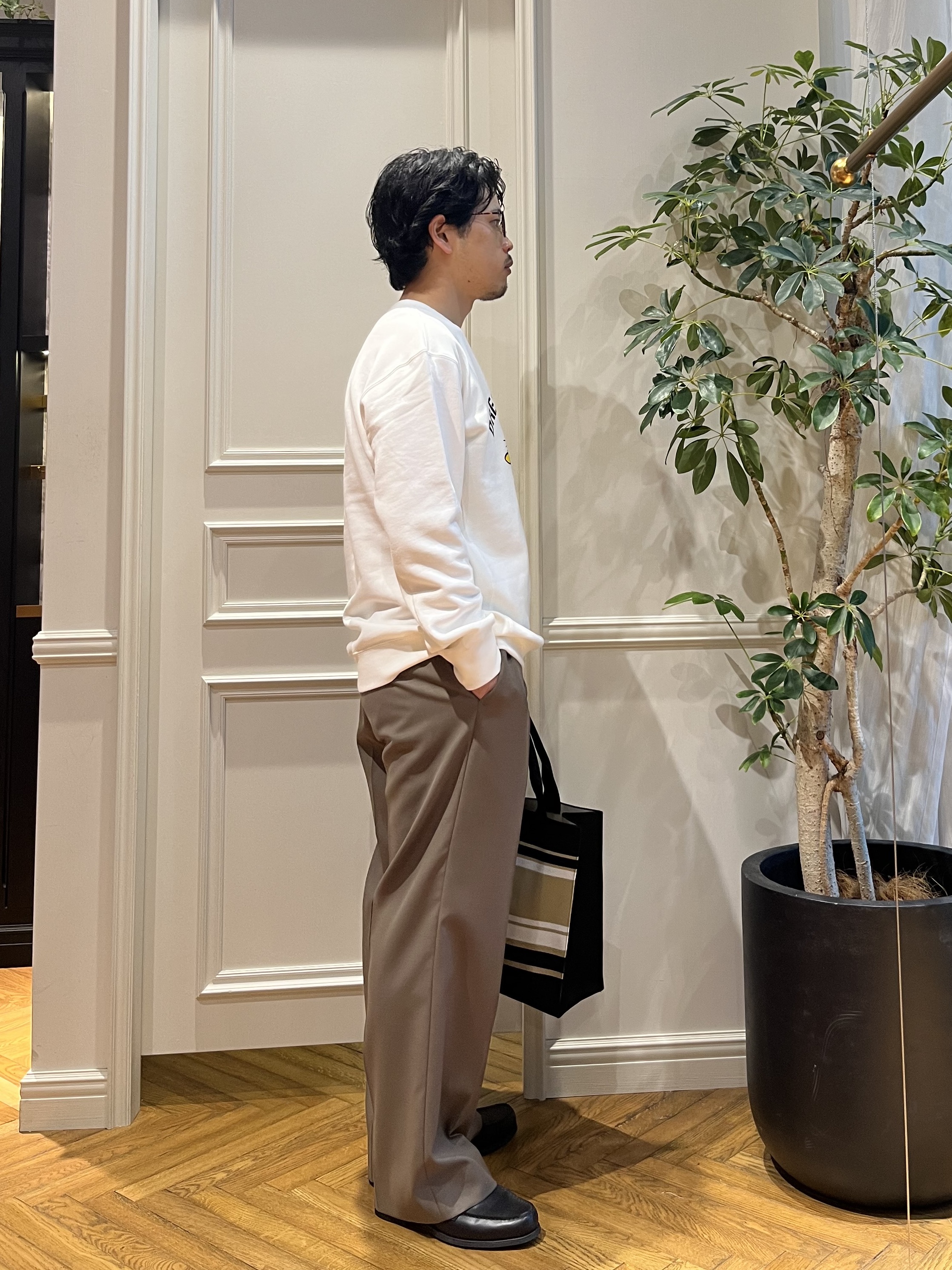 Tokuさんの「DRESSTERIOR｜◆ミサイルキャット スウェットクルーネックTシャツ」を使ったコーディネート