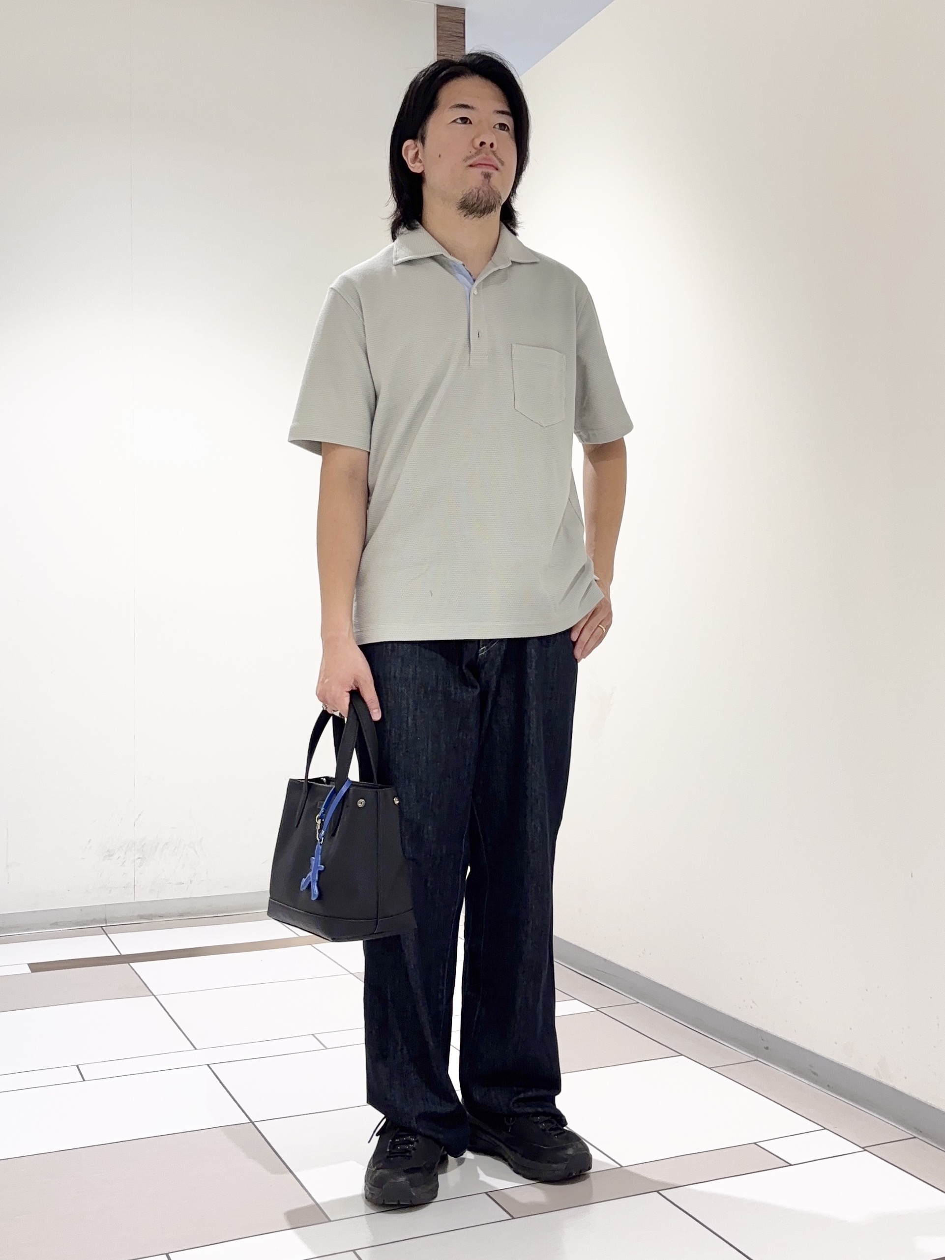 及川さんの「TAKEO KIKUCHI｜【抗菌防臭】ステイフレッシュ ポロシャツ」を使ったコーディネート