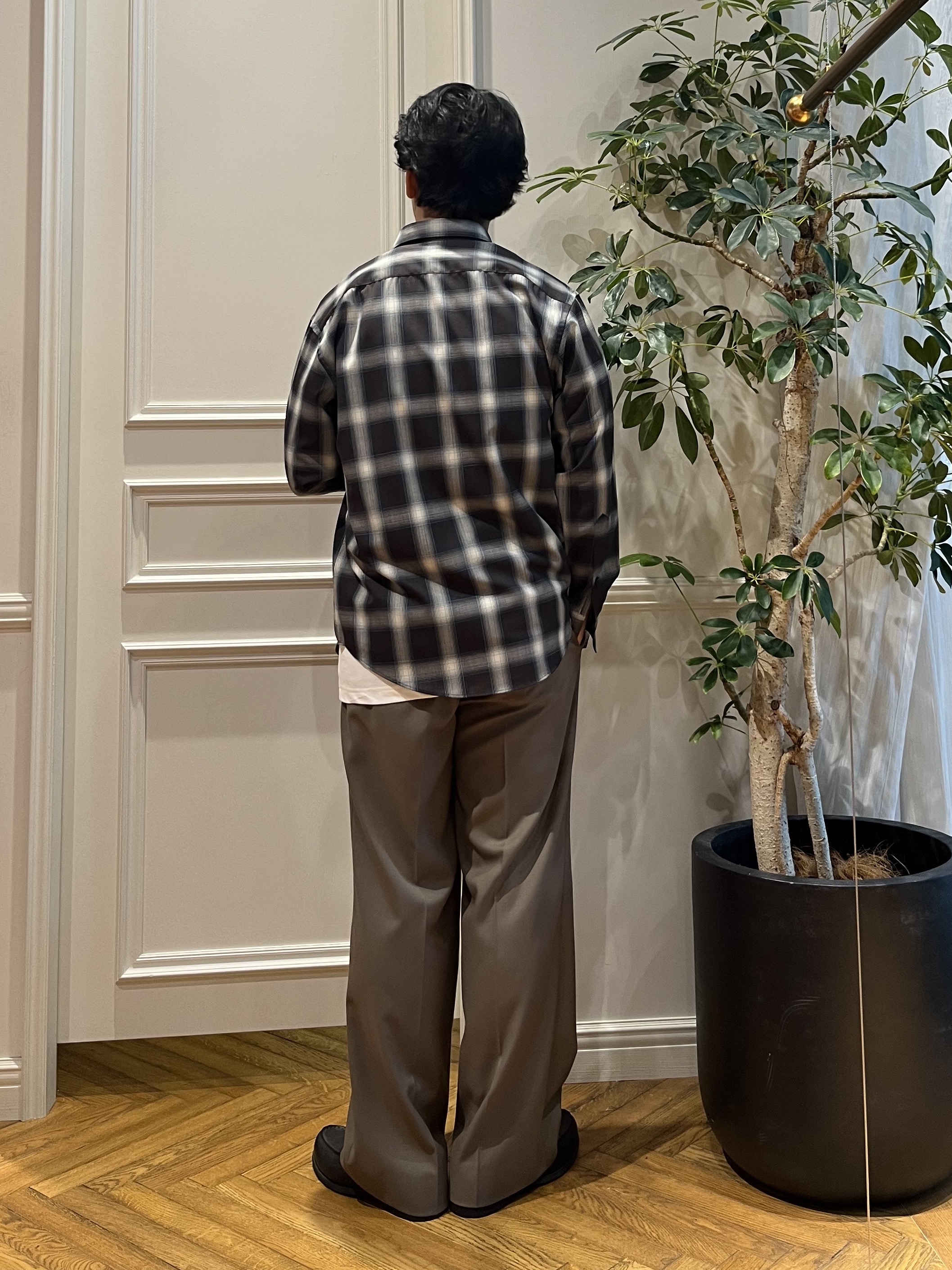 Tokuさんの「DRESSTERIOR｜【日本製】オンブレーチェックシャツ」を使ったコーディネート