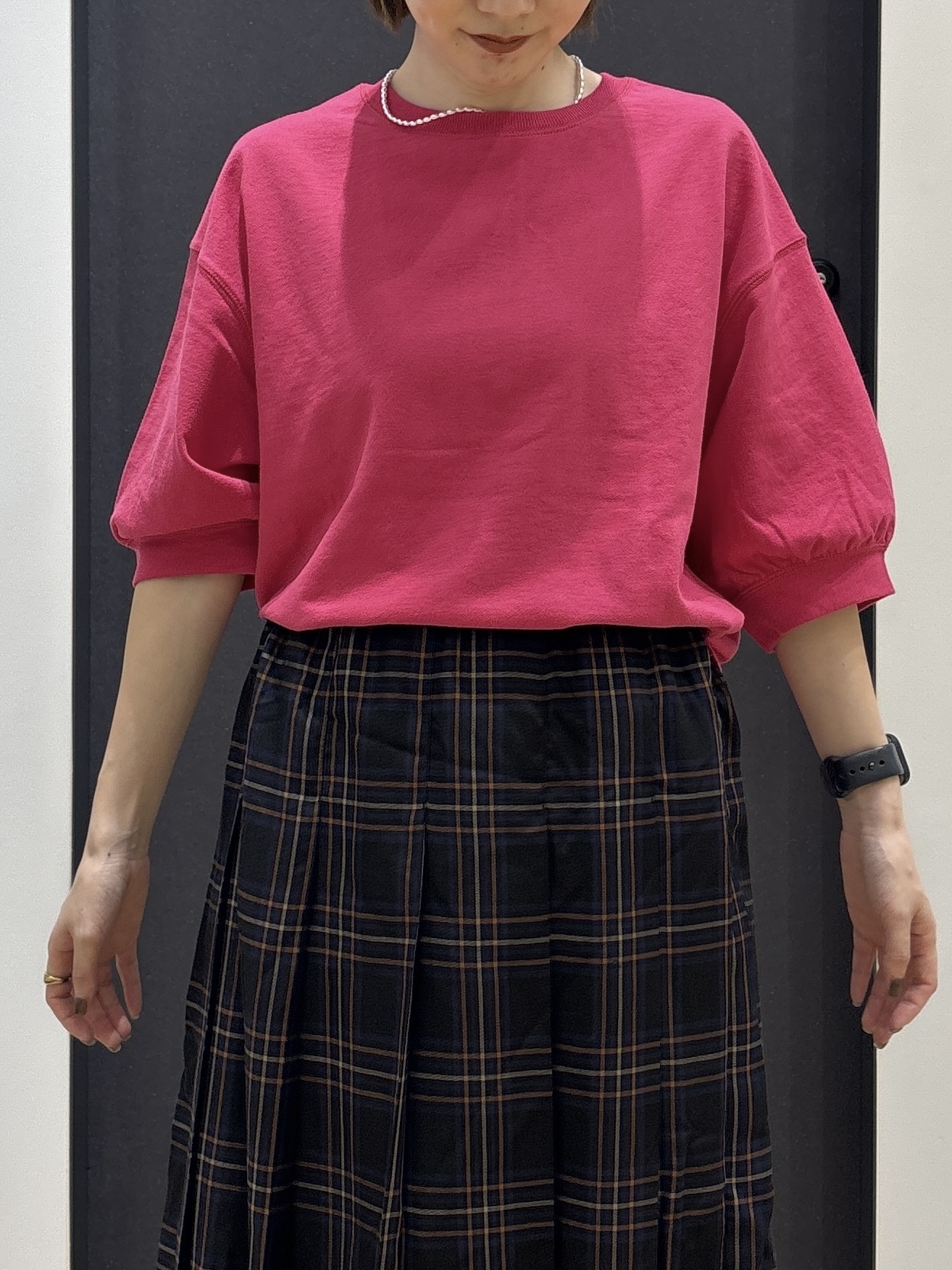 risaさんの「Dessin｜バックヘンリーカットソー5分袖」を使ったコーディネート