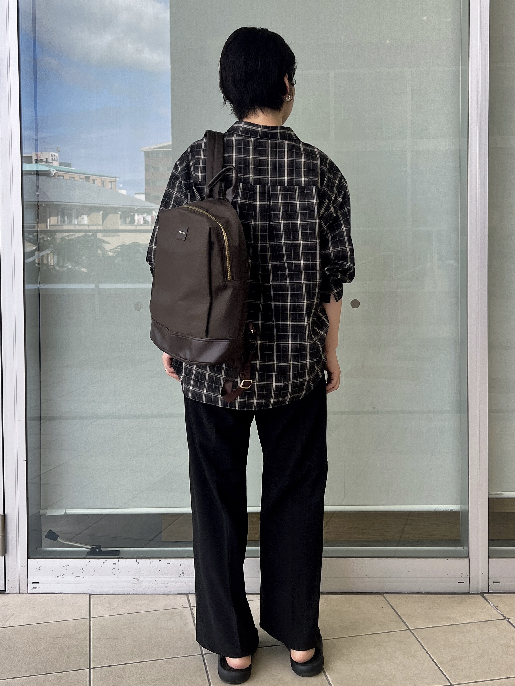 yo-koさんの「OPAQUE.CLIP｜チェック柄シャツ【洗濯機OK】」を使ったコーディネート