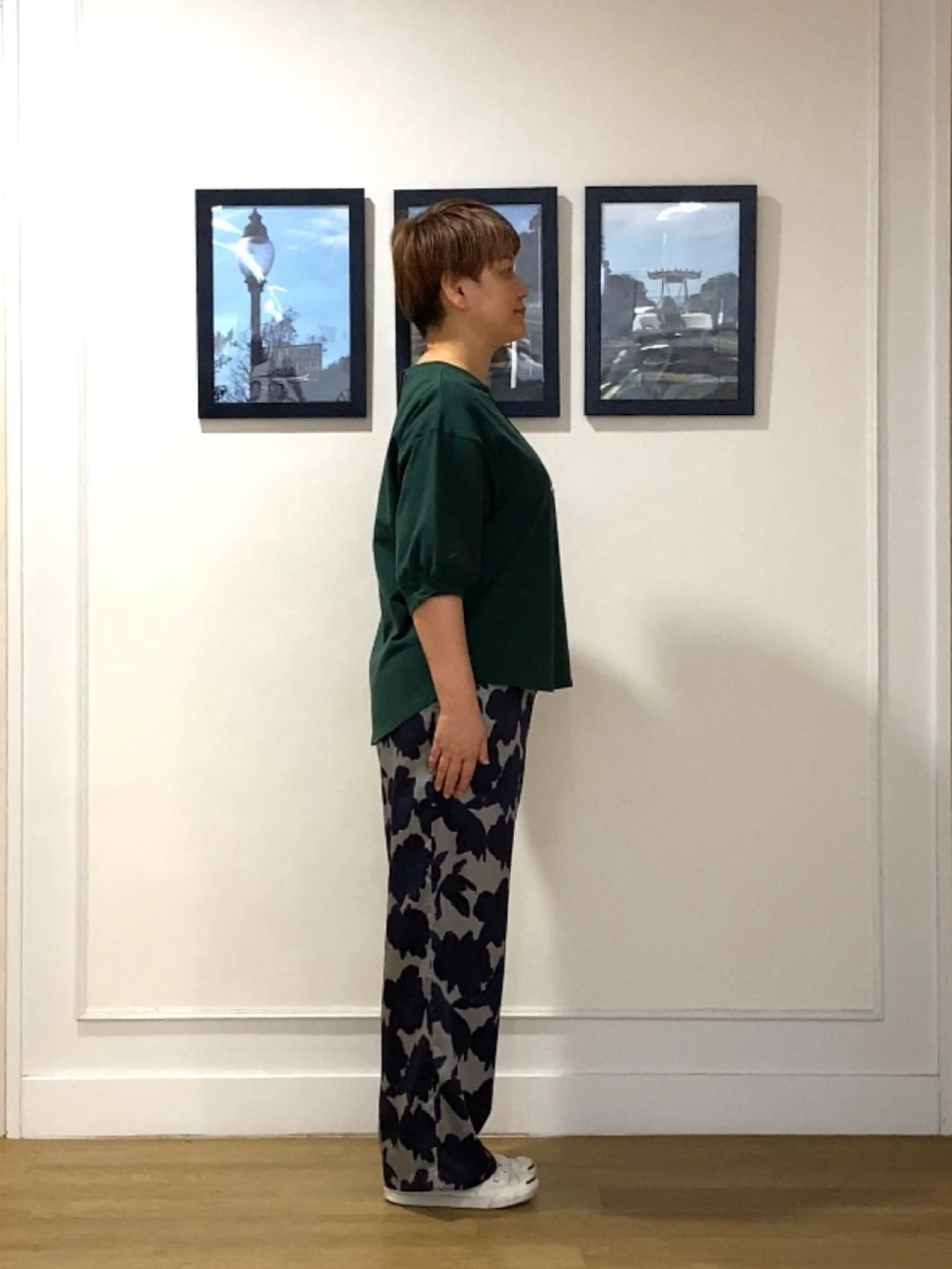 Hiroさんの「Dessin｜バックヘンリーカットソー5分袖」を使ったコーディネート