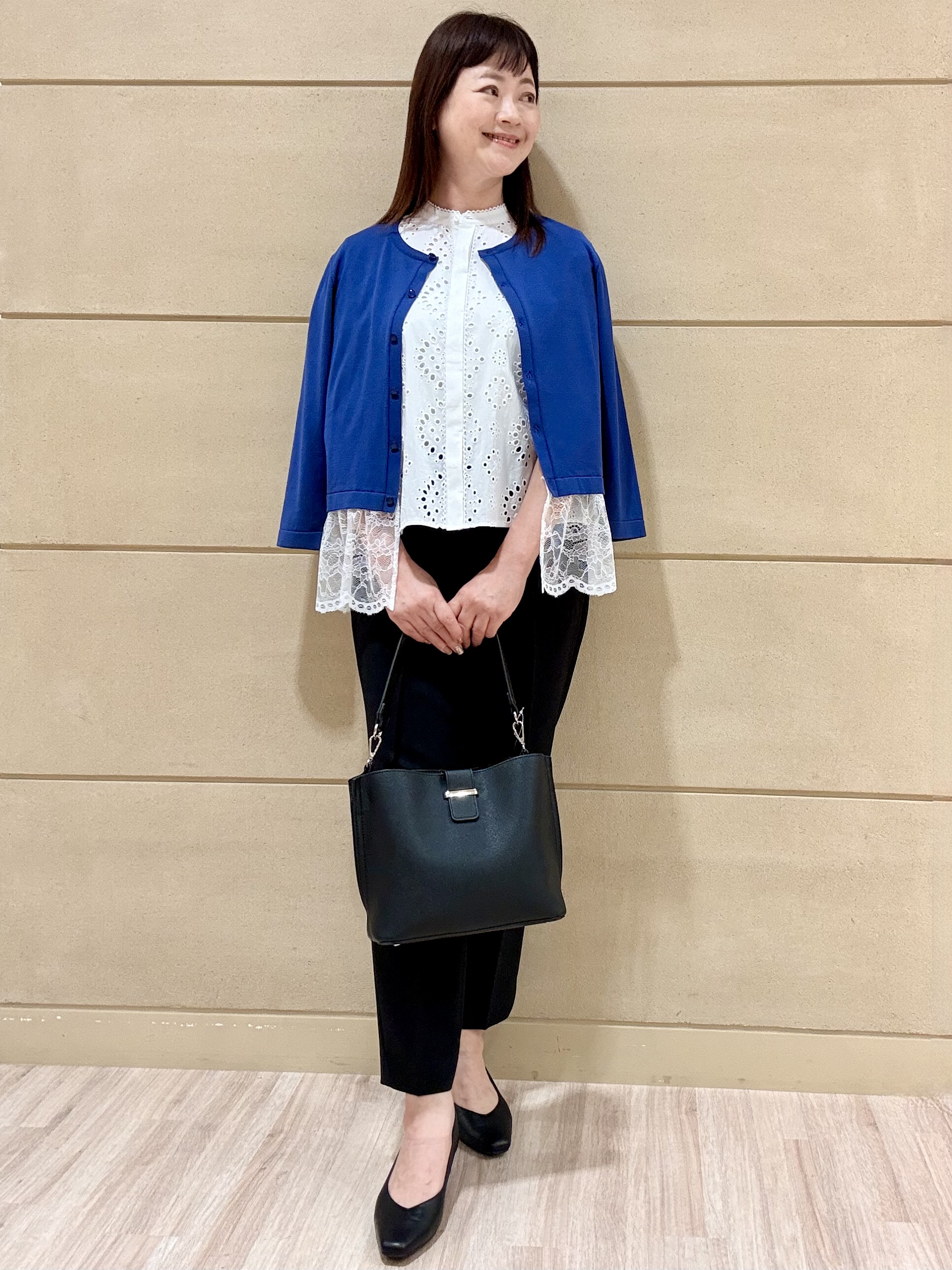 Marさんの「Reflect｜【通勤◎】カットワーク刺繍レース シャツブラウス」を使ったコーディネート