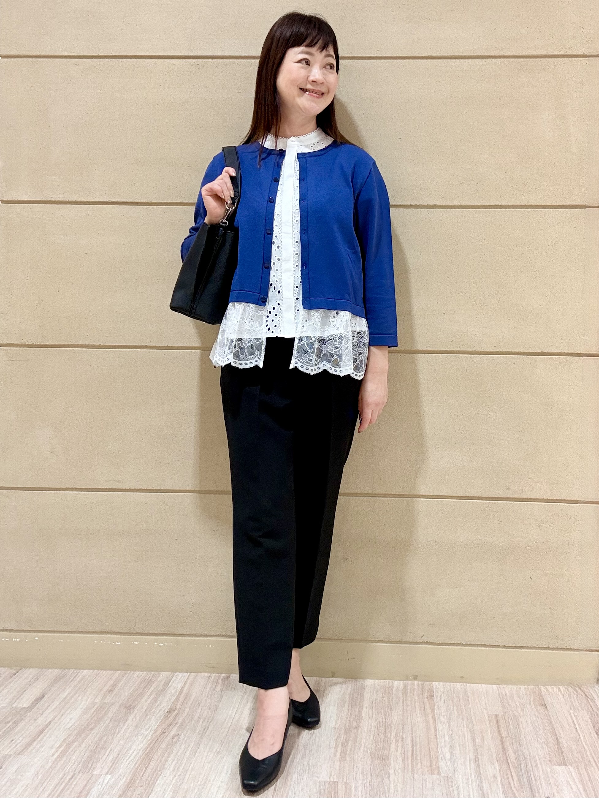 Marさんの「Reflect｜【通勤◎】カットワーク刺繍レース シャツブラウス」を使ったコーディネート