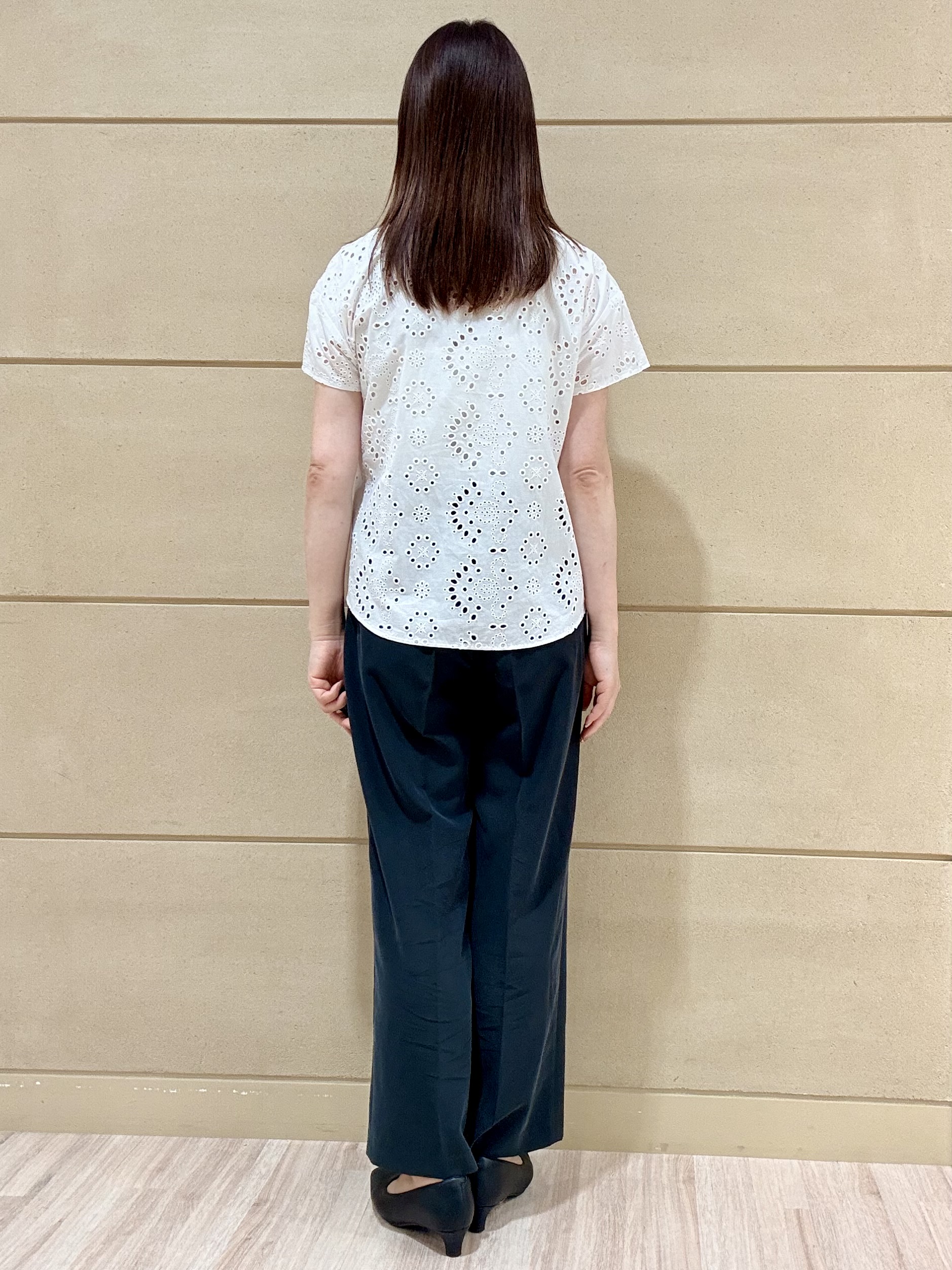 Marさんの「Reflect｜【通勤◎】カットワーク刺繍レース シャツブラウス」を使ったコーディネート