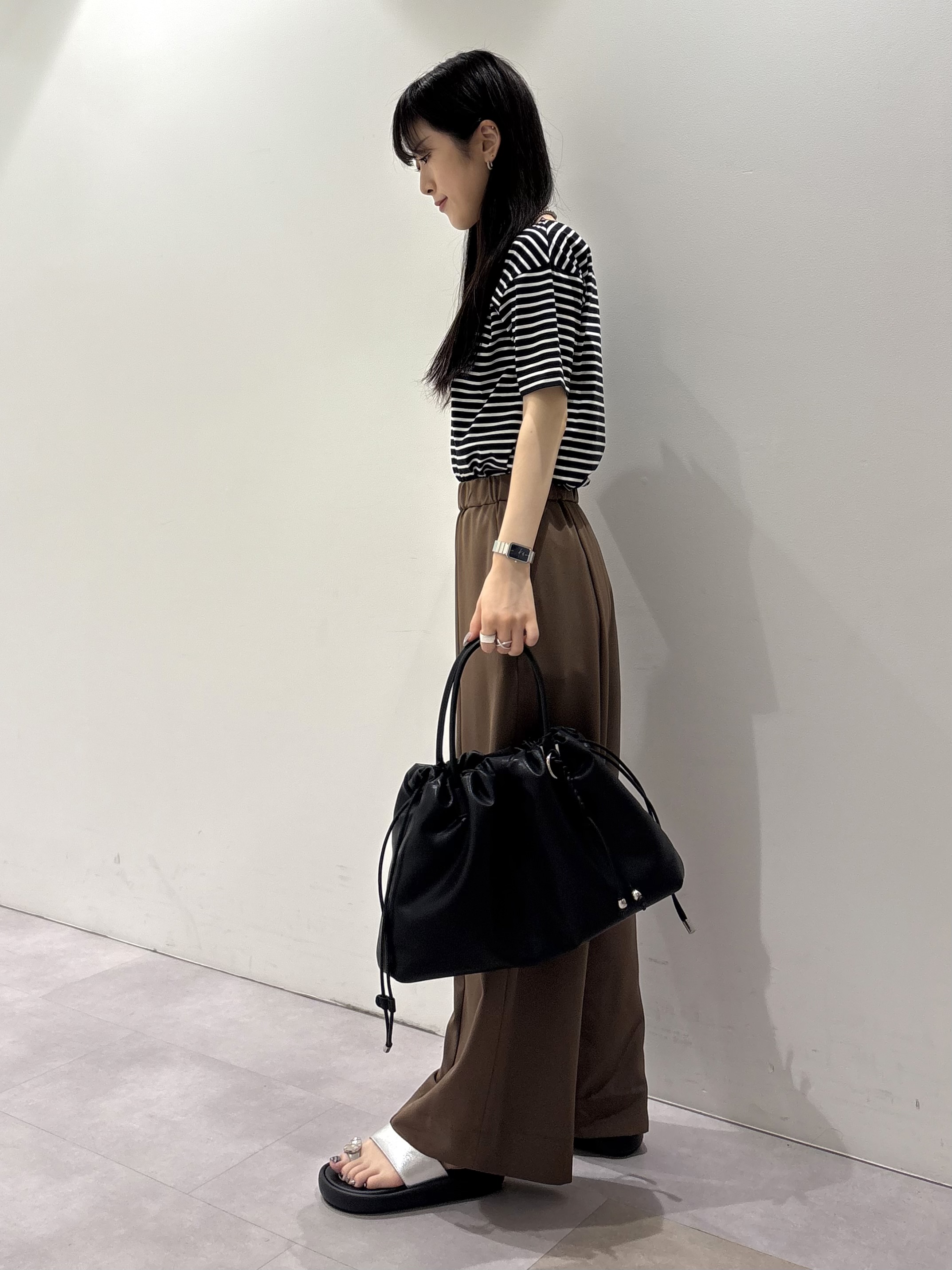 KEIKOさんの「INDIVI｜【シアー／軽羽織】ドルマン袖ニットカーディガン」を使ったコーディネート