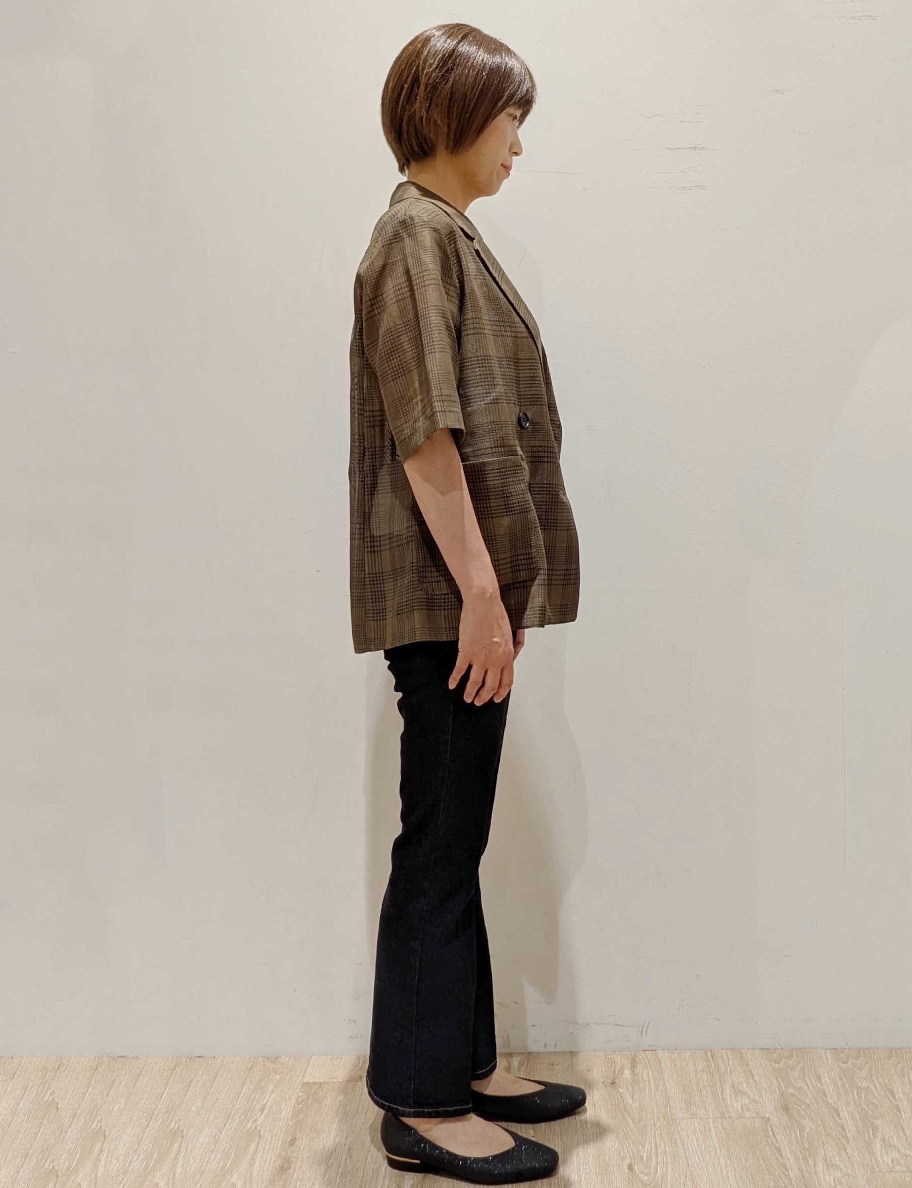 SHIMAKOさんの「OPAQUE.CLIP｜オーガニックコットン混 ベーシックリブタンクトップ【洗濯機OK】」を使ったコーディネート
